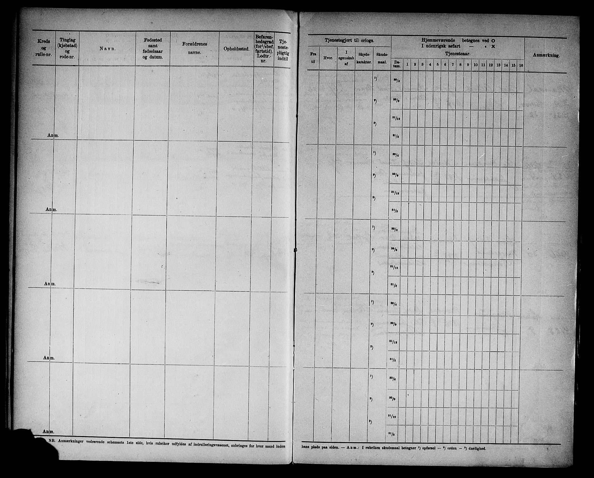 Kristiansand mønstringskrets, AV/SAK-2031-0015/F/Fd/L0012: Rulle sjøvernepliktige, C-12, 1910, s. 27