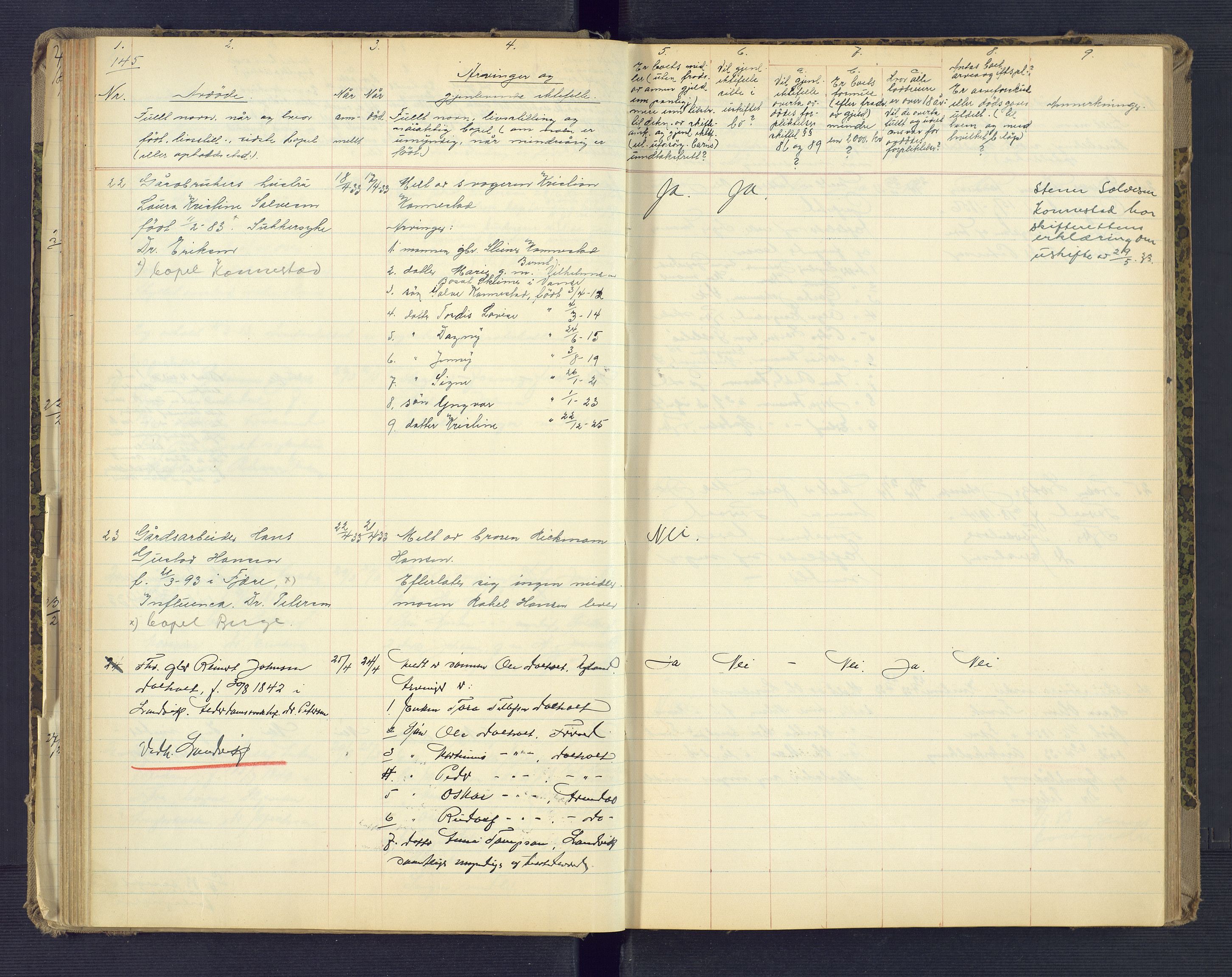 Landvik og Fjære lensmannskontor, SAK/1241-0027/F/Fe/L0003: Anmeldte dødsfall nr 32, 1926-1935, s. 145