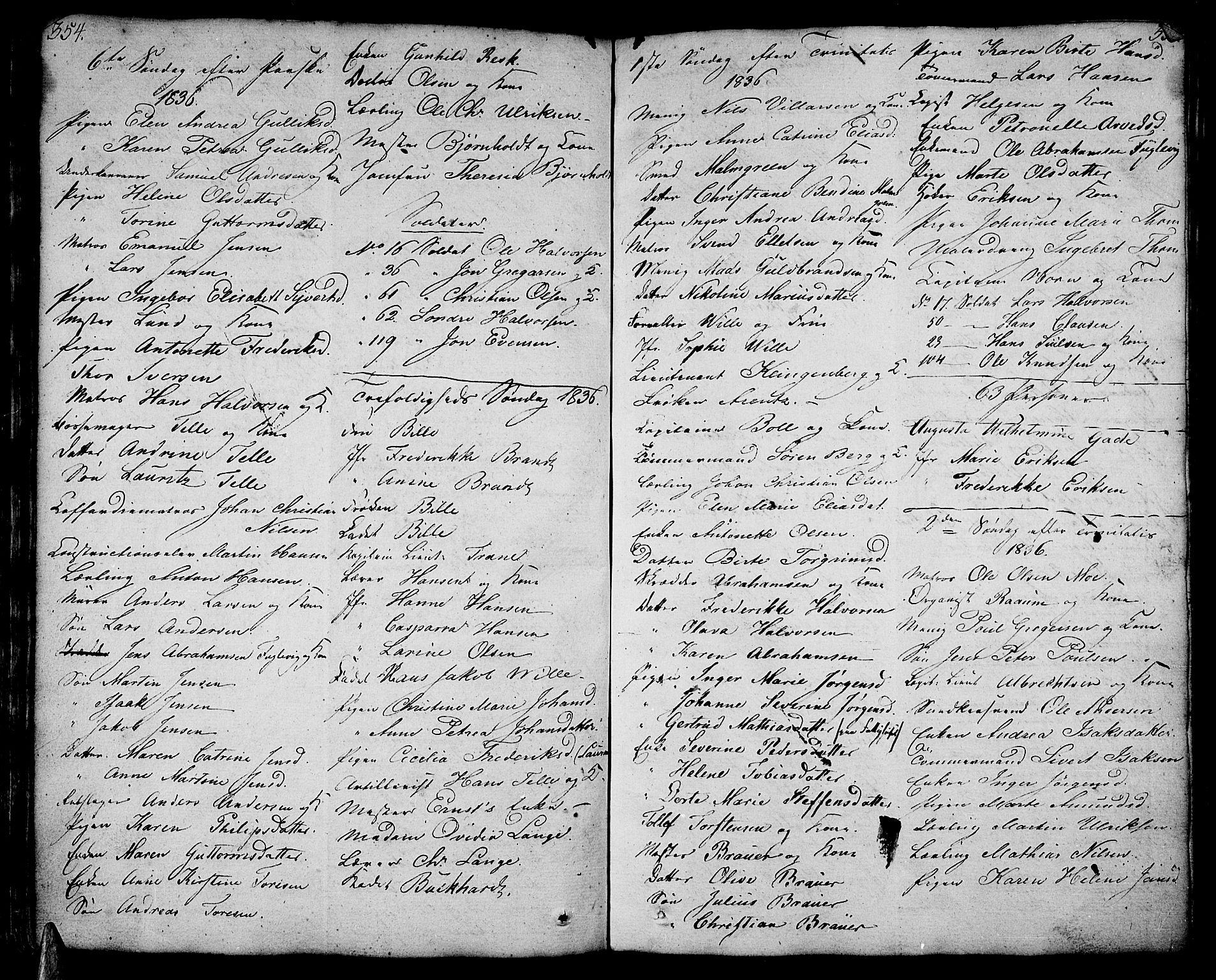Stavern kirkebøker, AV/SAKO-A-318/F/Fa/L0004: Ministerialbok nr. 4, 1809-1816, s. 354-355