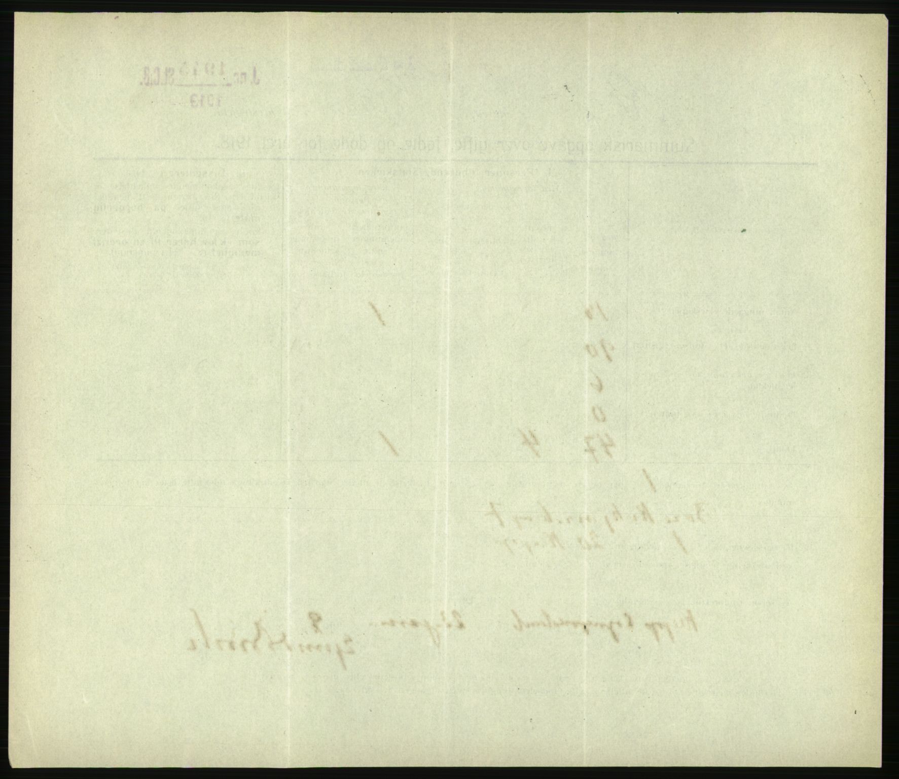 Statistisk sentralbyrå, Sosiodemografiske emner, Befolkning, RA/S-2228/D/Df/Dfb/Dfbh/L0059: Summariske oppgaver over gifte, fødte og døde for hele landet., 1918, s. 810