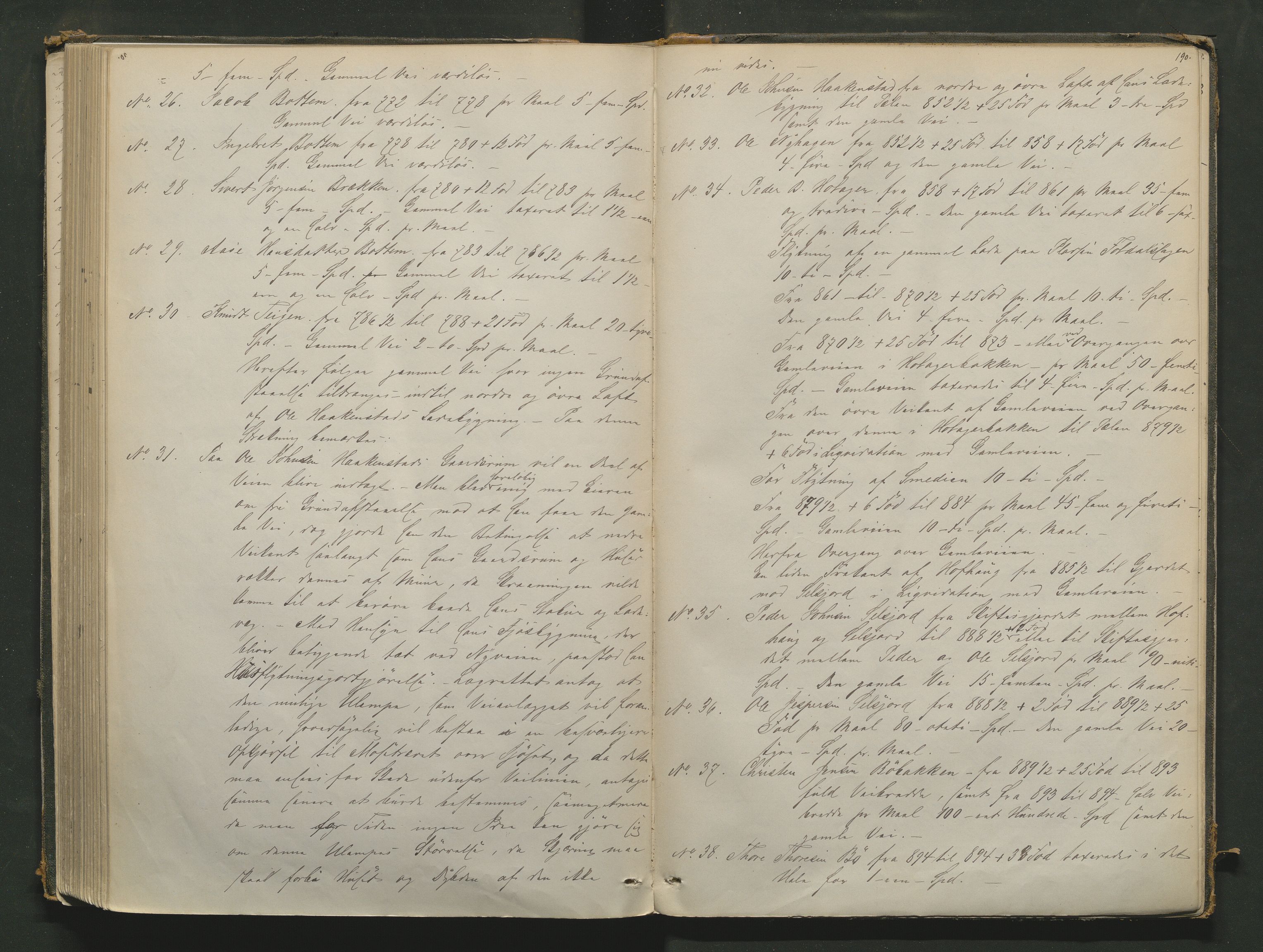 Nord-Gudbrandsdal tingrett, AV/SAH-TING-002/G/Gc/Gcb/L0003: Ekstrarettsprotokoll for åstedssaker, 1867-1876, s. 189b-190a