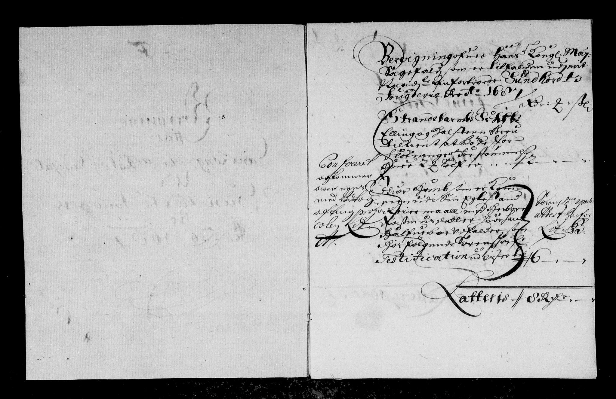 Rentekammeret inntil 1814, Reviderte regnskaper, Stiftamtstueregnskaper, Bergen stiftamt, AV/RA-EA-6043/R/Rc/L0084: Bergen stiftamt, 1687