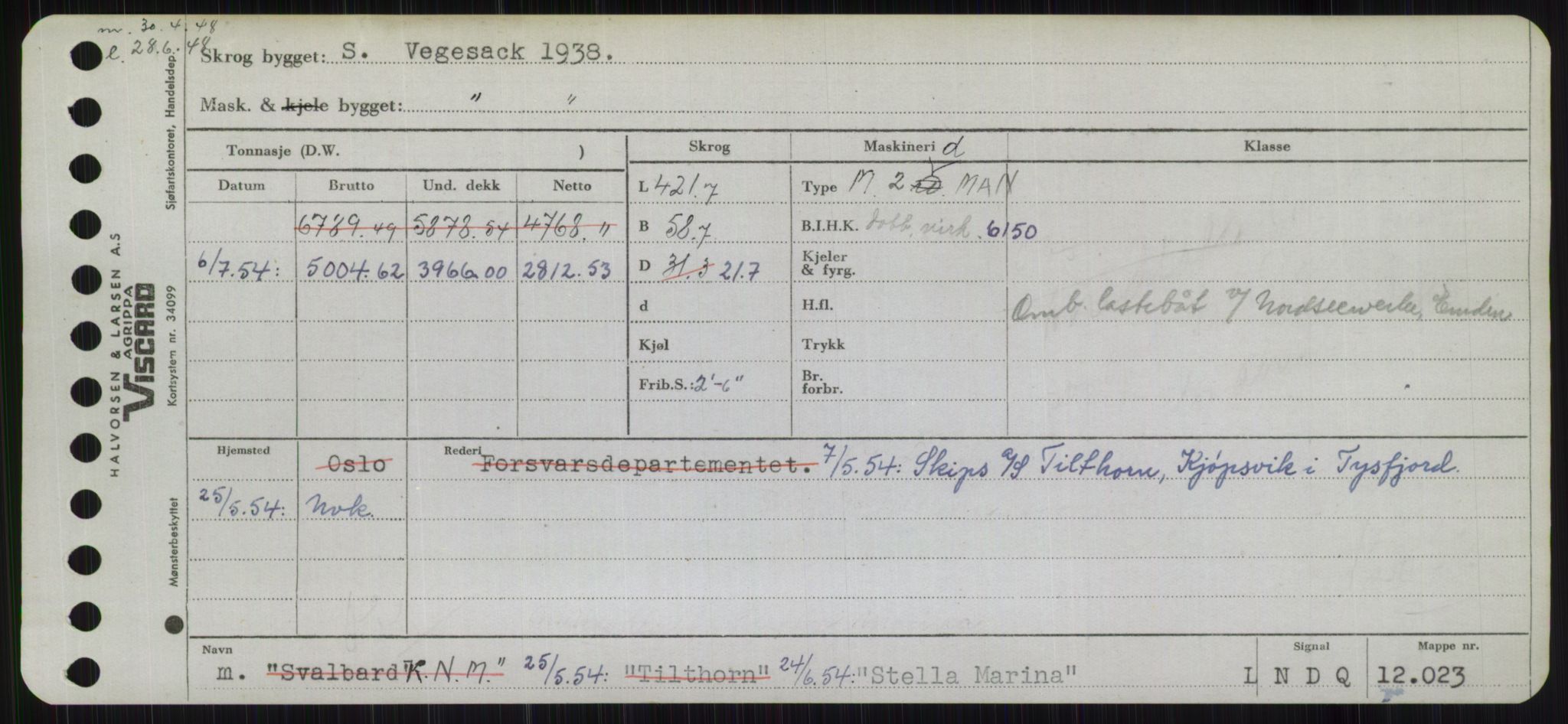 Sjøfartsdirektoratet med forløpere, Skipsmålingen, RA/S-1627/H/Hb/L0004: Fartøy, O-S, s. 451