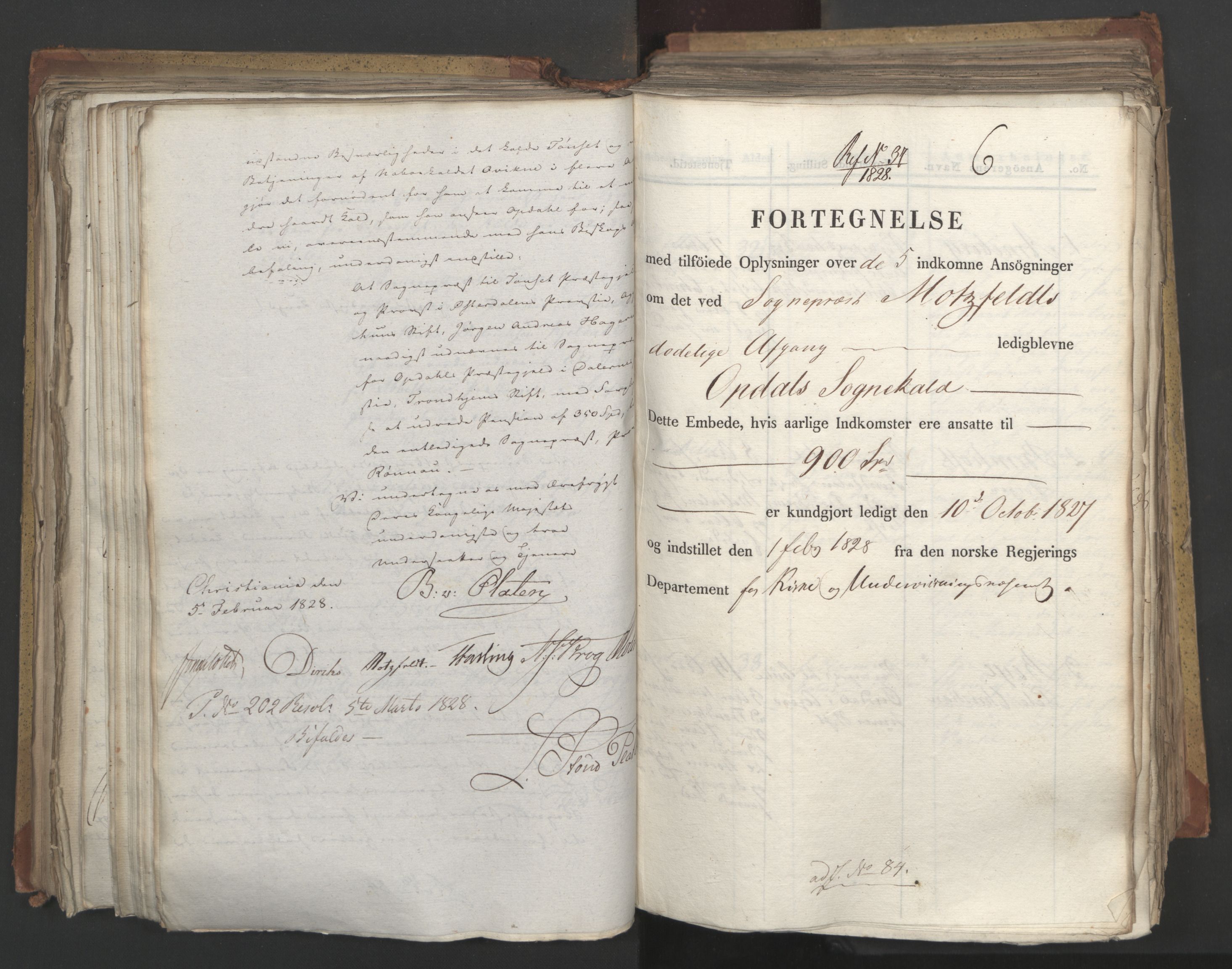 Statsrådsavdelingen i Stockholm, RA/S-1003/D/Da/L0054: Regjeringsinnstillinger nr. 1-230, 1828, s. 297