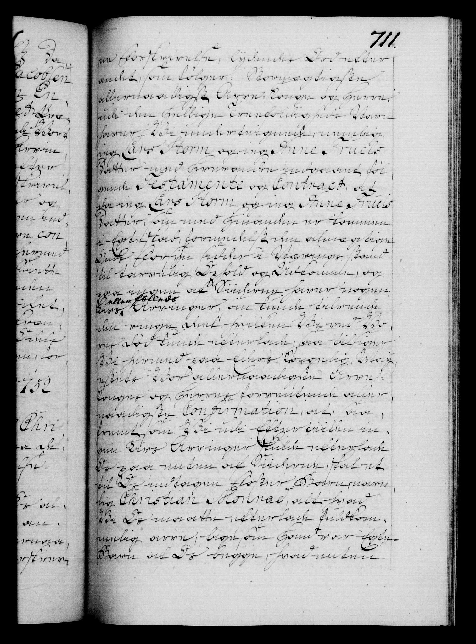 Danske Kanselli 1572-1799, RA/EA-3023/F/Fc/Fca/Fcaa/L0037: Norske registre, 1751-1752, s. 711a