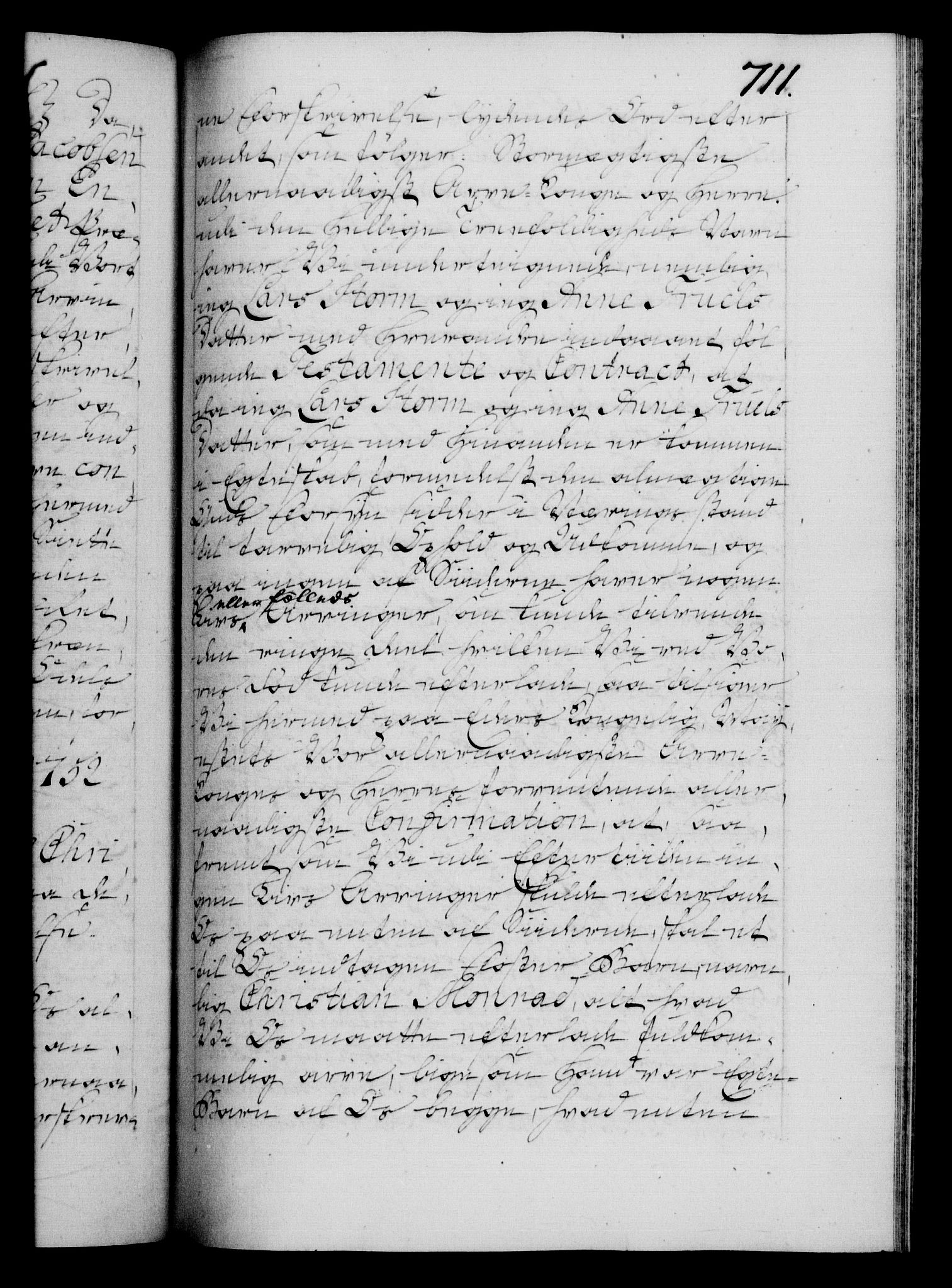 Danske Kanselli 1572-1799, AV/RA-EA-3023/F/Fc/Fca/Fcaa/L0037: Norske registre, 1751-1752, s. 711a