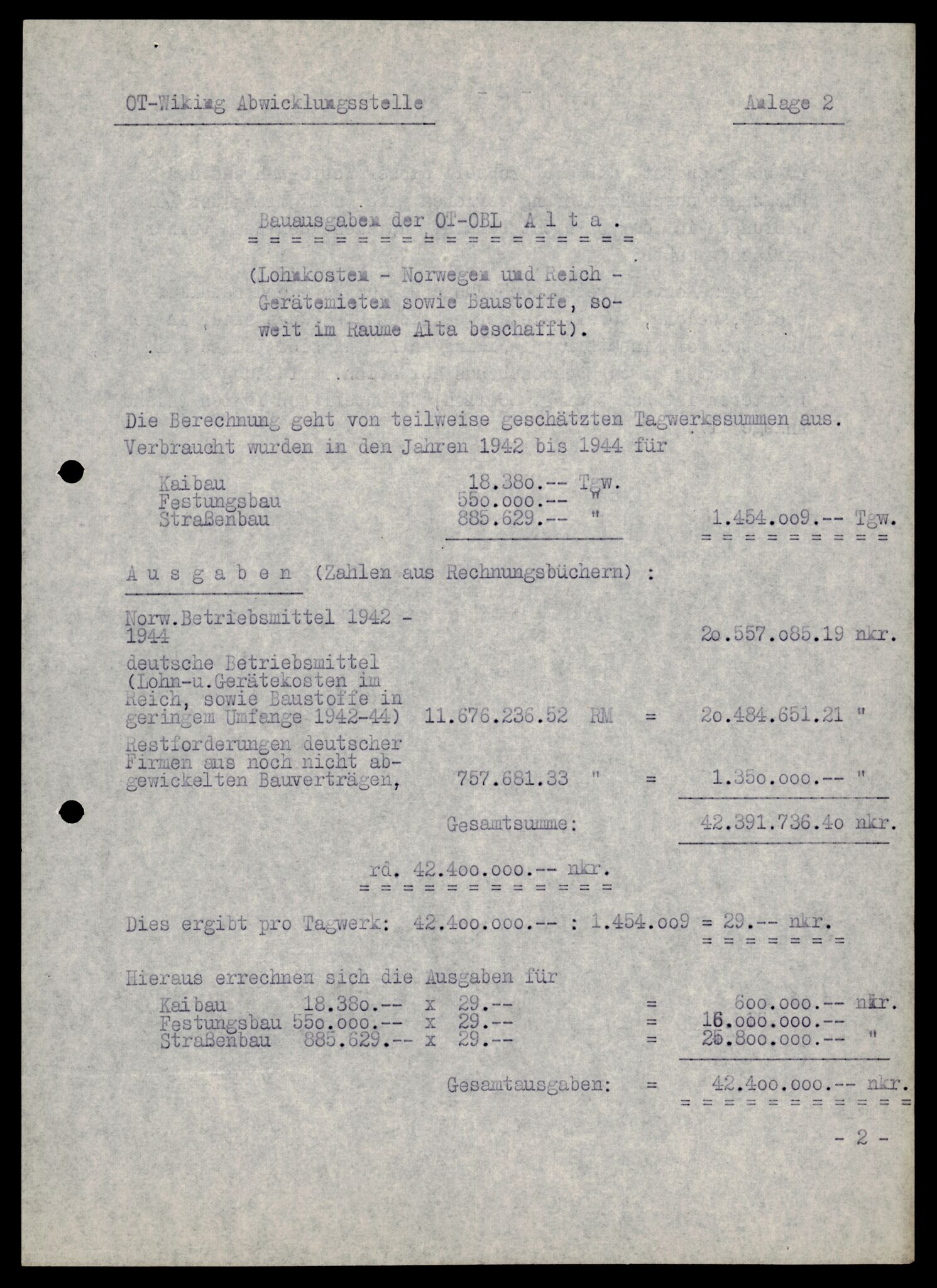 Forsvarets Overkommando. 2 kontor. Arkiv 11.4. Spredte tyske arkivsaker, AV/RA-RAFA-7031/D/Dar/Darb/L0002: Reichskommissariat, 1940-1945, s. 330