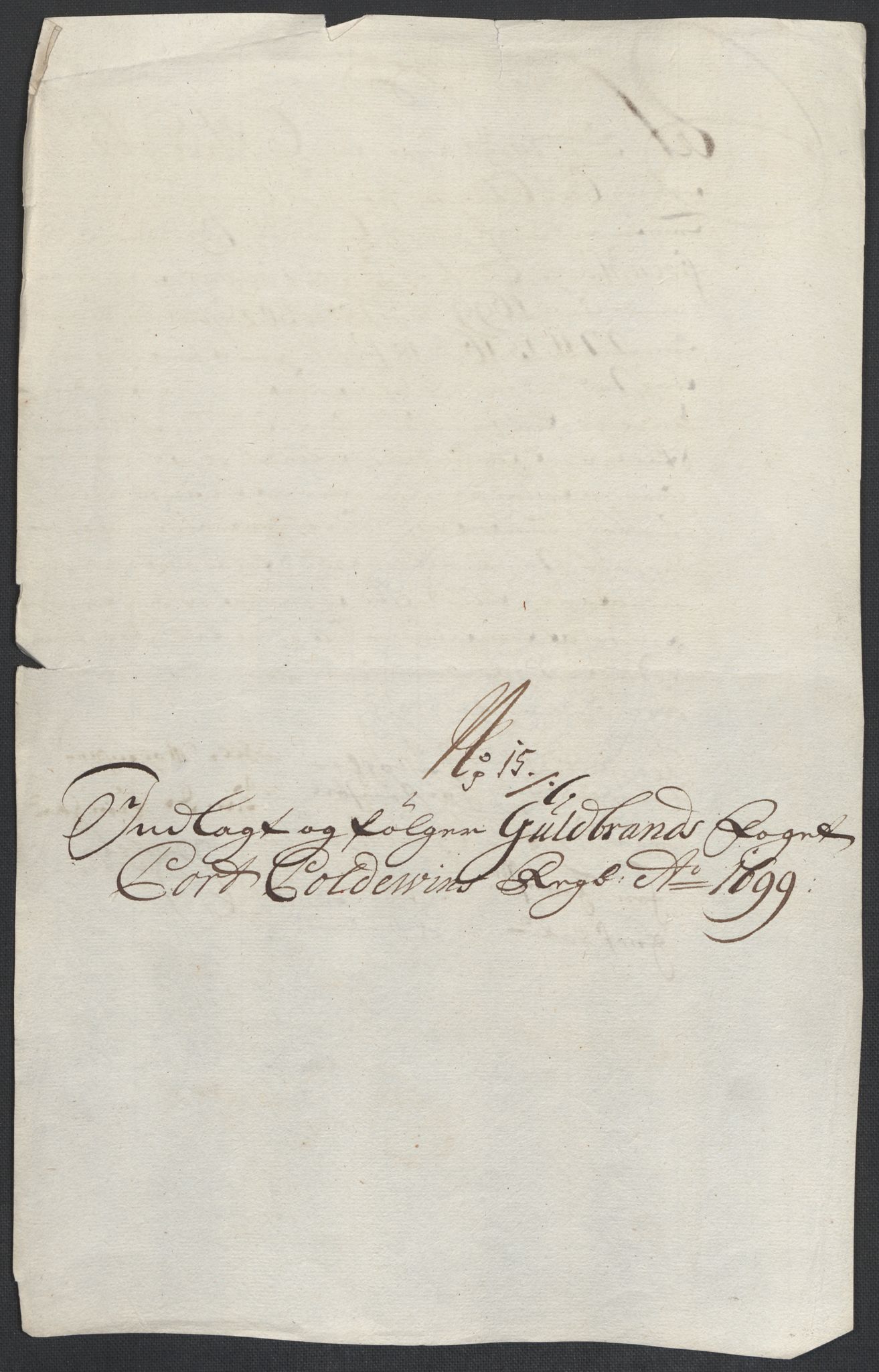 Rentekammeret inntil 1814, Reviderte regnskaper, Fogderegnskap, AV/RA-EA-4092/R17/L1172: Fogderegnskap Gudbrandsdal, 1699, s. 193