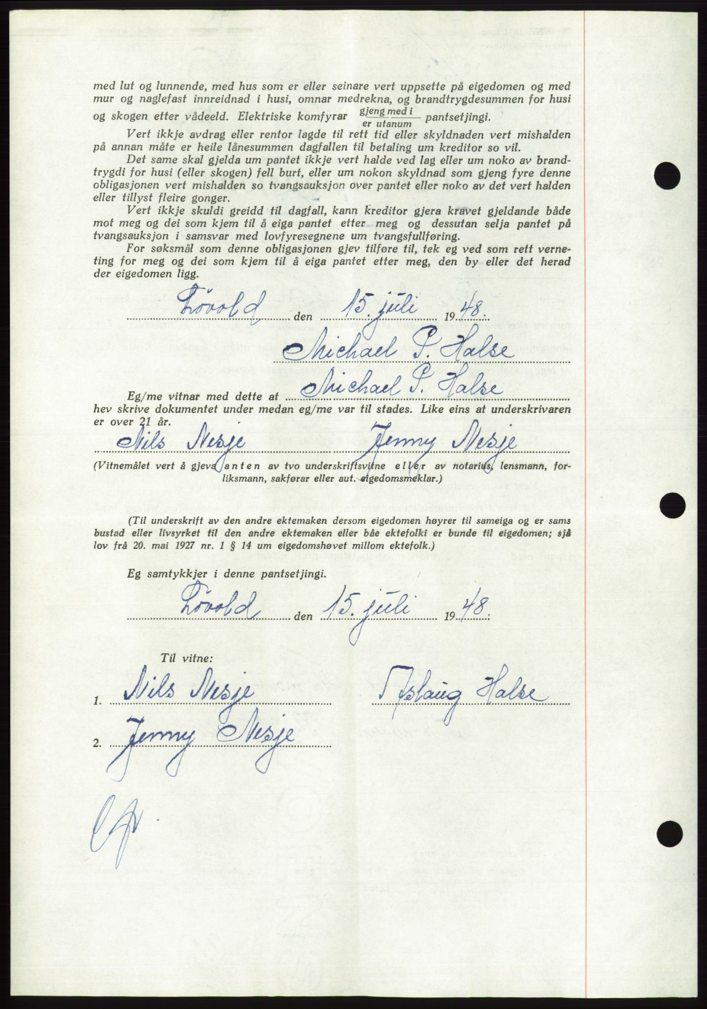 Søre Sunnmøre sorenskriveri, AV/SAT-A-4122/1/2/2C/L0116: Pantebok nr. 4B, 1948-1949, Dagboknr: 1004/1948