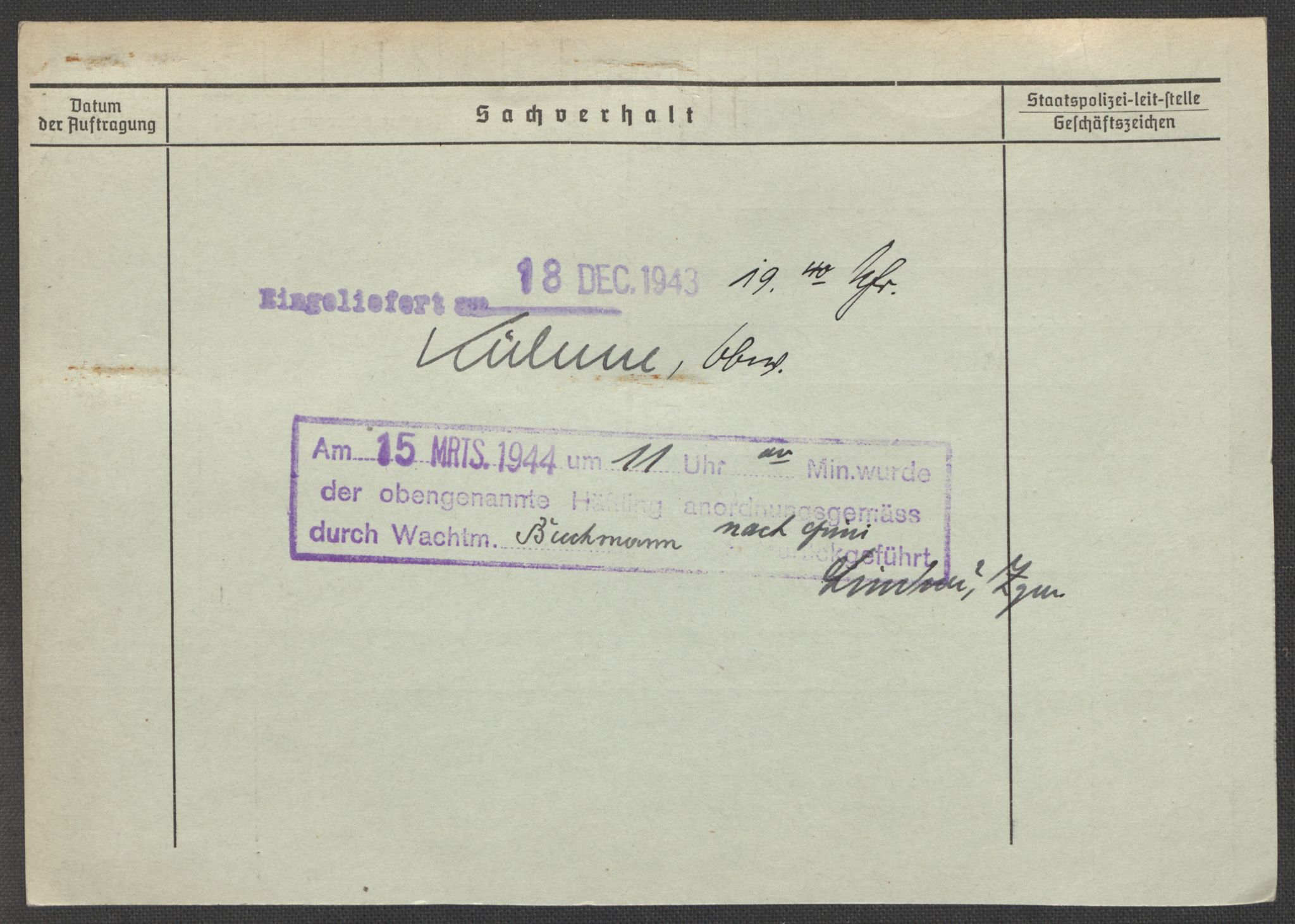 Befehlshaber der Sicherheitspolizei und des SD, AV/RA-RAFA-5969/E/Ea/Eaa/L0002: Register over norske fanger i Møllergata 19: Bj-Eng, 1940-1945, s. 1148