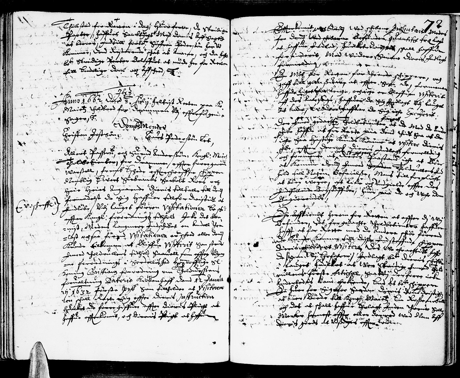 Lier, Røyken og Hurum sorenskriveri, AV/SAKO-A-89/F/Fa/L0004: Tingbok, 1662, s. 72