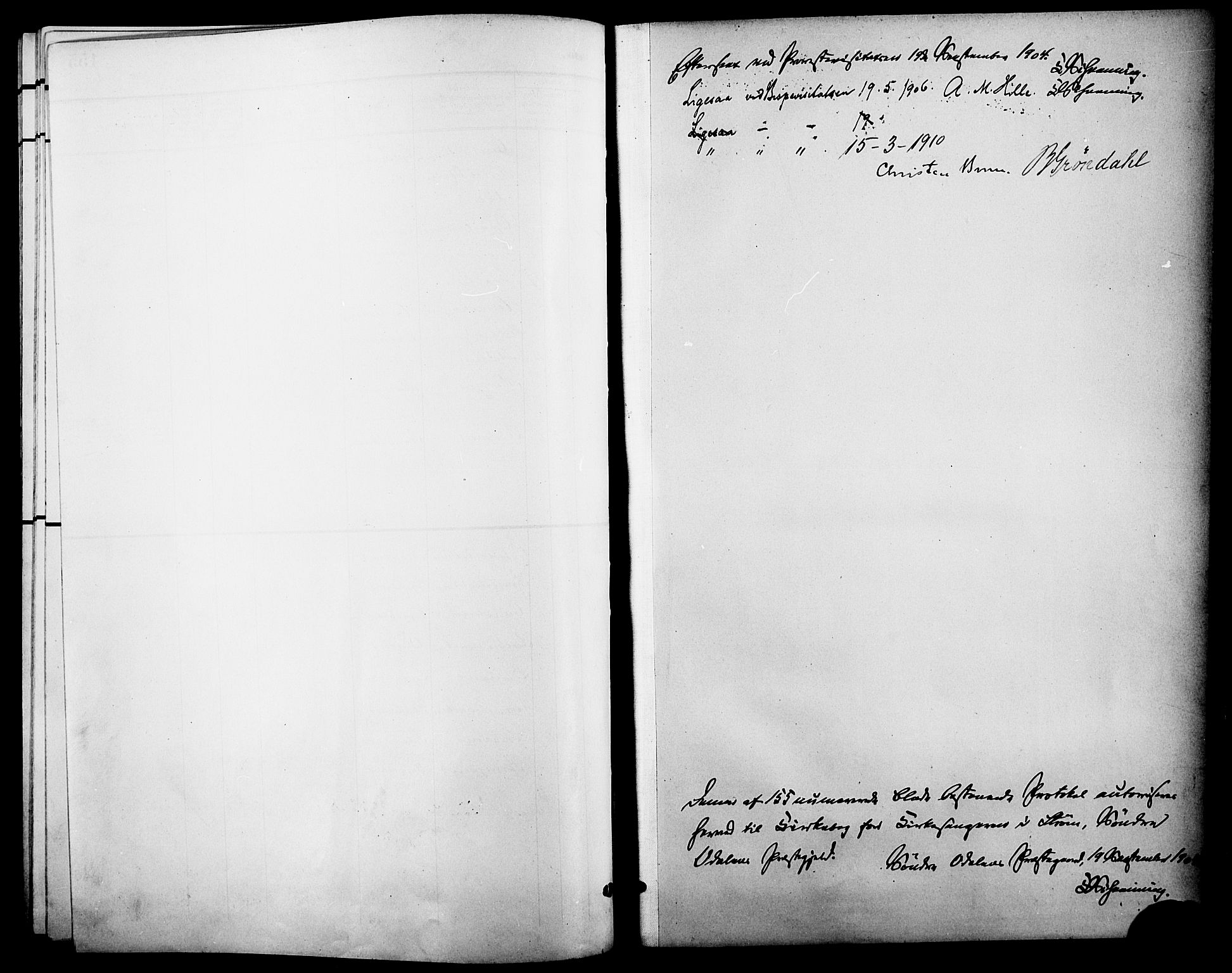 Sør-Odal prestekontor, AV/SAH-PREST-030/H/Ha/Hab/L0005: Klokkerbok nr. 5, 1903-1915