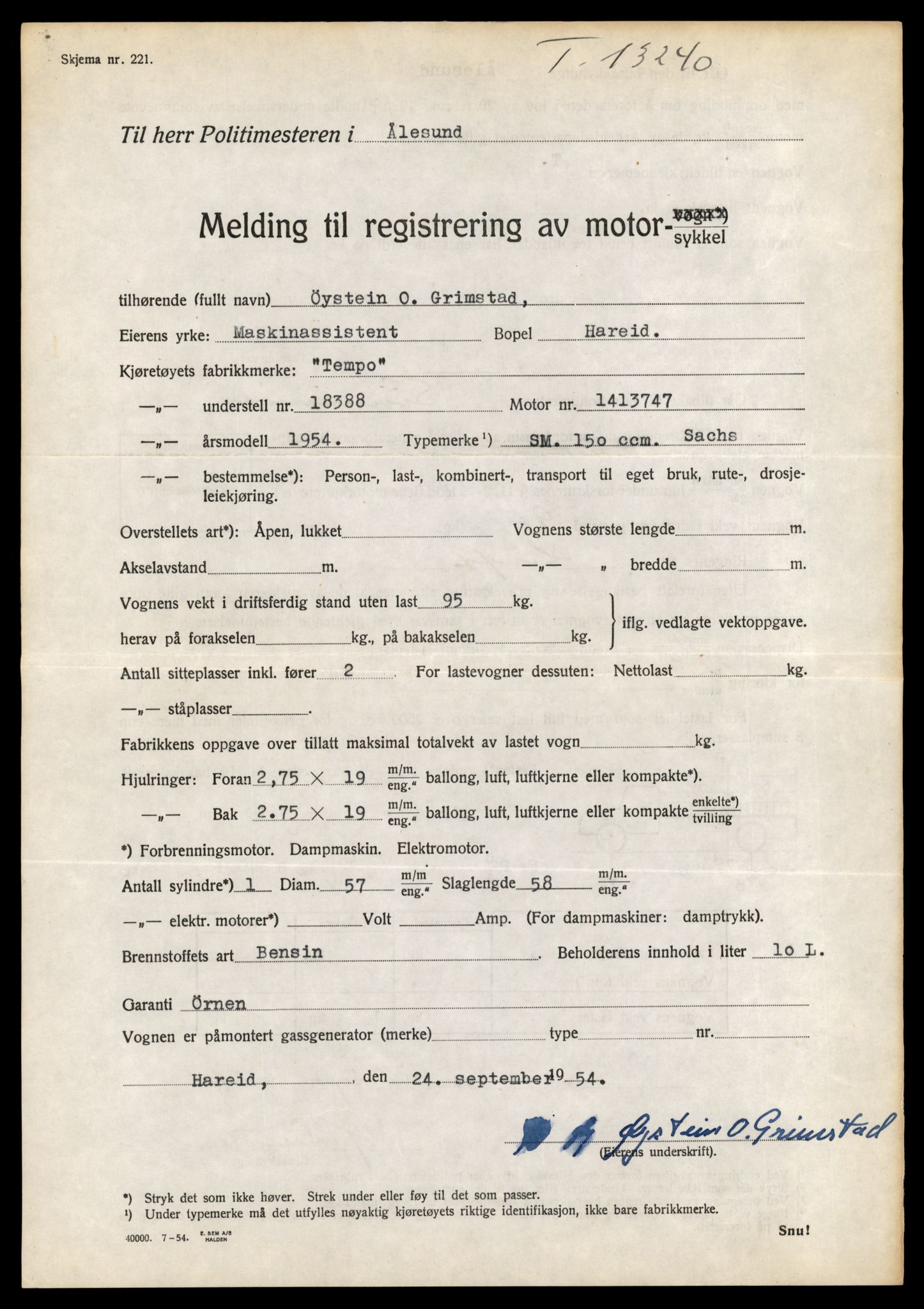 Møre og Romsdal vegkontor - Ålesund trafikkstasjon, AV/SAT-A-4099/F/Fe/L0039: Registreringskort for kjøretøy T 13361 - T 13530, 1927-1998, s. 2102