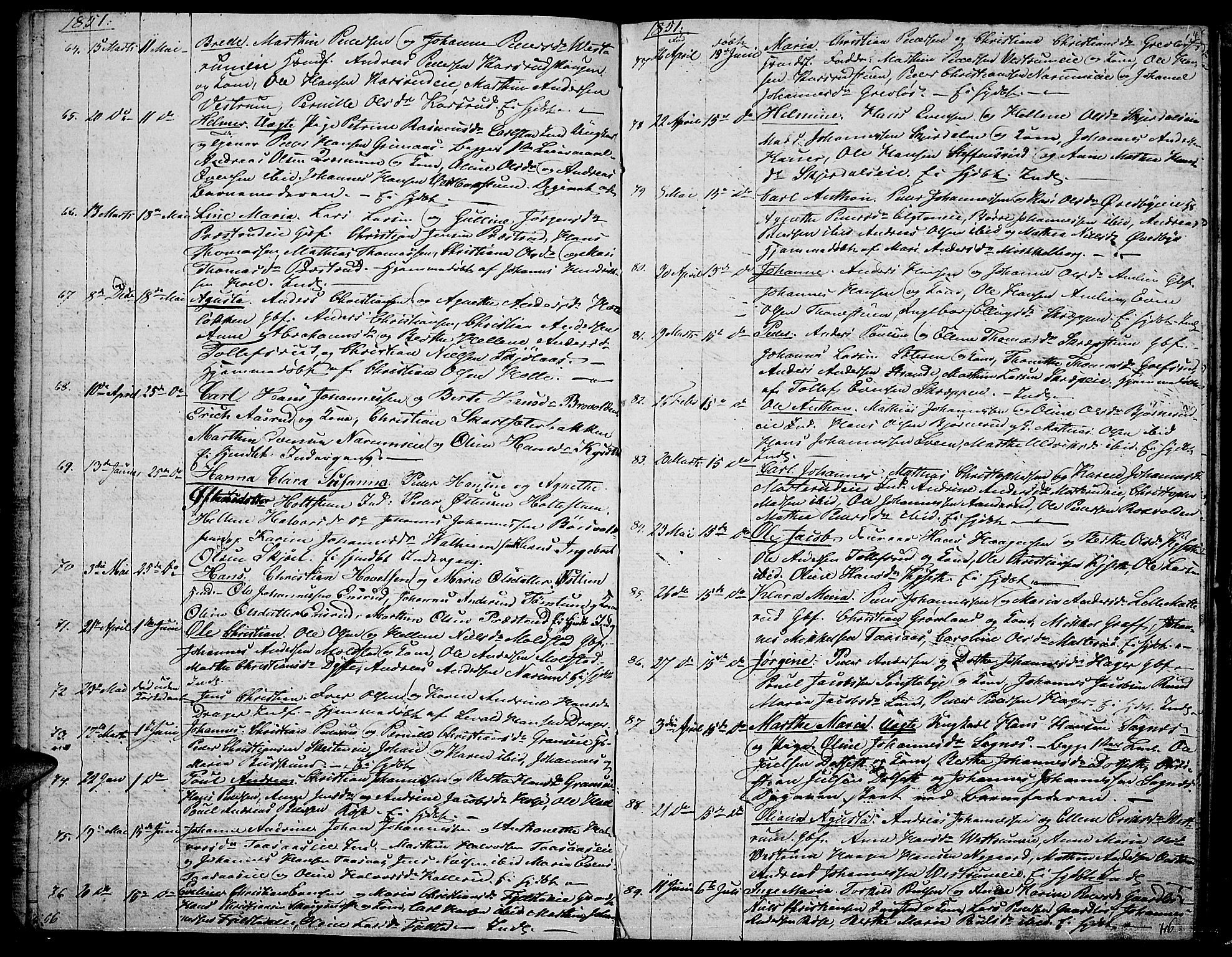Vestre Toten prestekontor, AV/SAH-PREST-108/H/Ha/Hab/L0004: Klokkerbok nr. 4, 1851-1853, s. 4