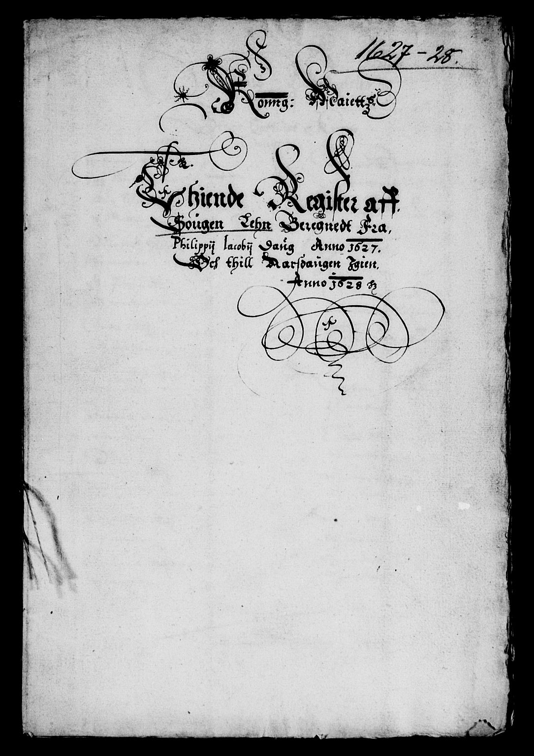 Rentekammeret inntil 1814, Reviderte regnskaper, Lensregnskaper, AV/RA-EA-5023/R/Rb/Rbt/L0045: Bergenhus len, 1627-1628