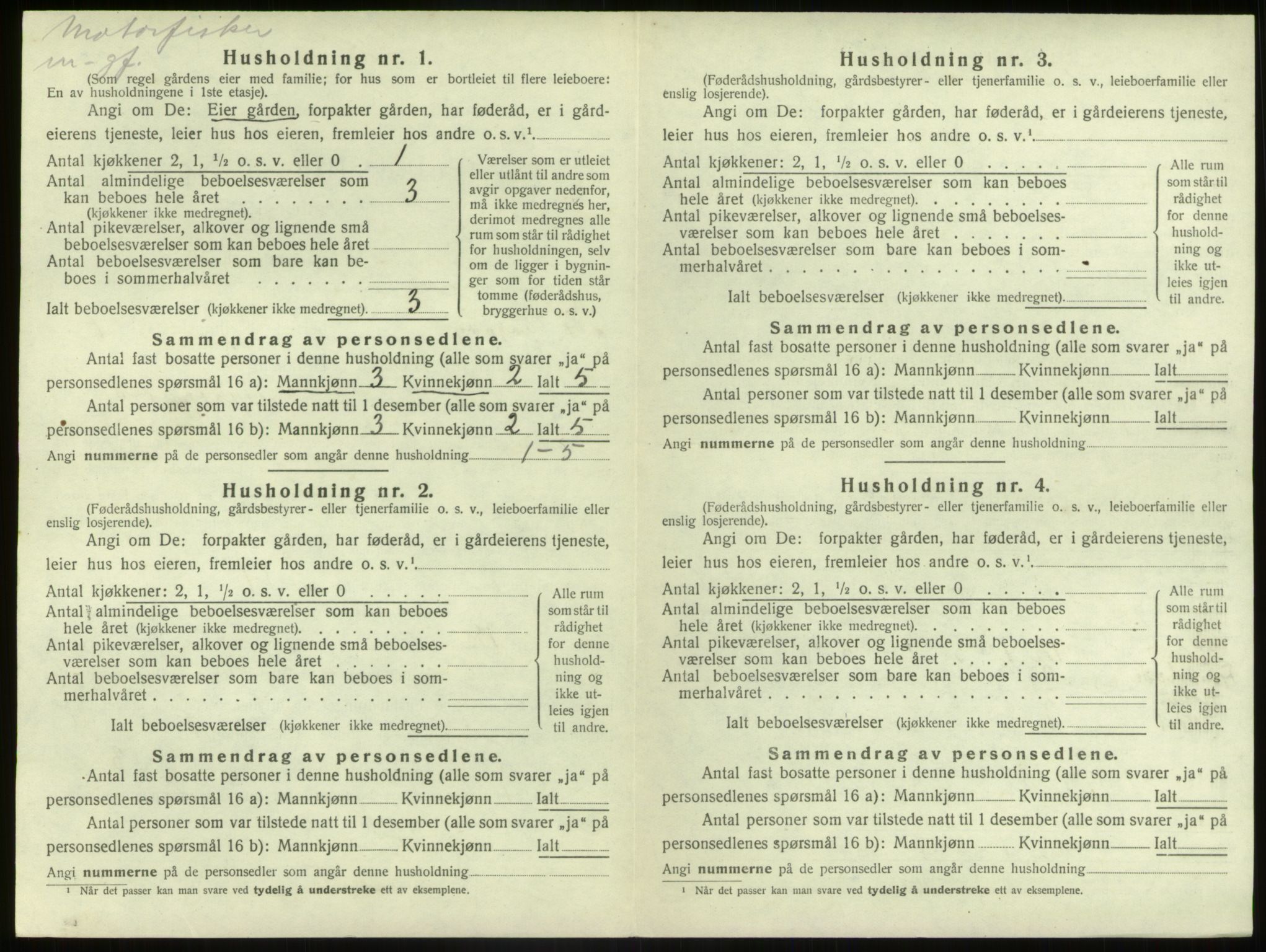 SAB, Folketelling 1920 for 1439 Sør-Vågsøy herred, 1920, s. 468