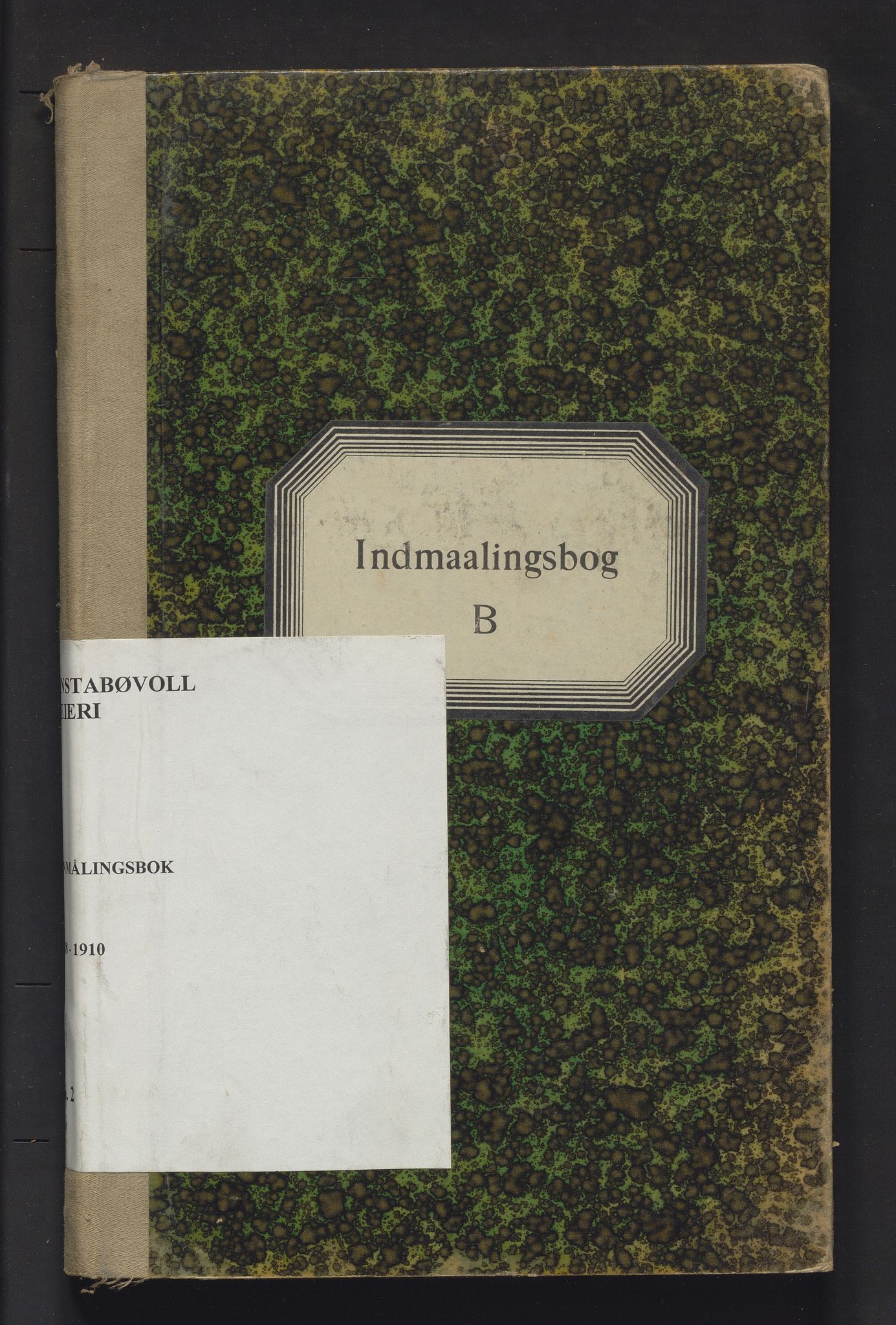 Einstabøvoll meieri, IKAH/1216-Pa0012/A/Ab/L0002: Innmålingsbok B for leverte liter mjølk for Einstabøvoll meieri, 1908-1910