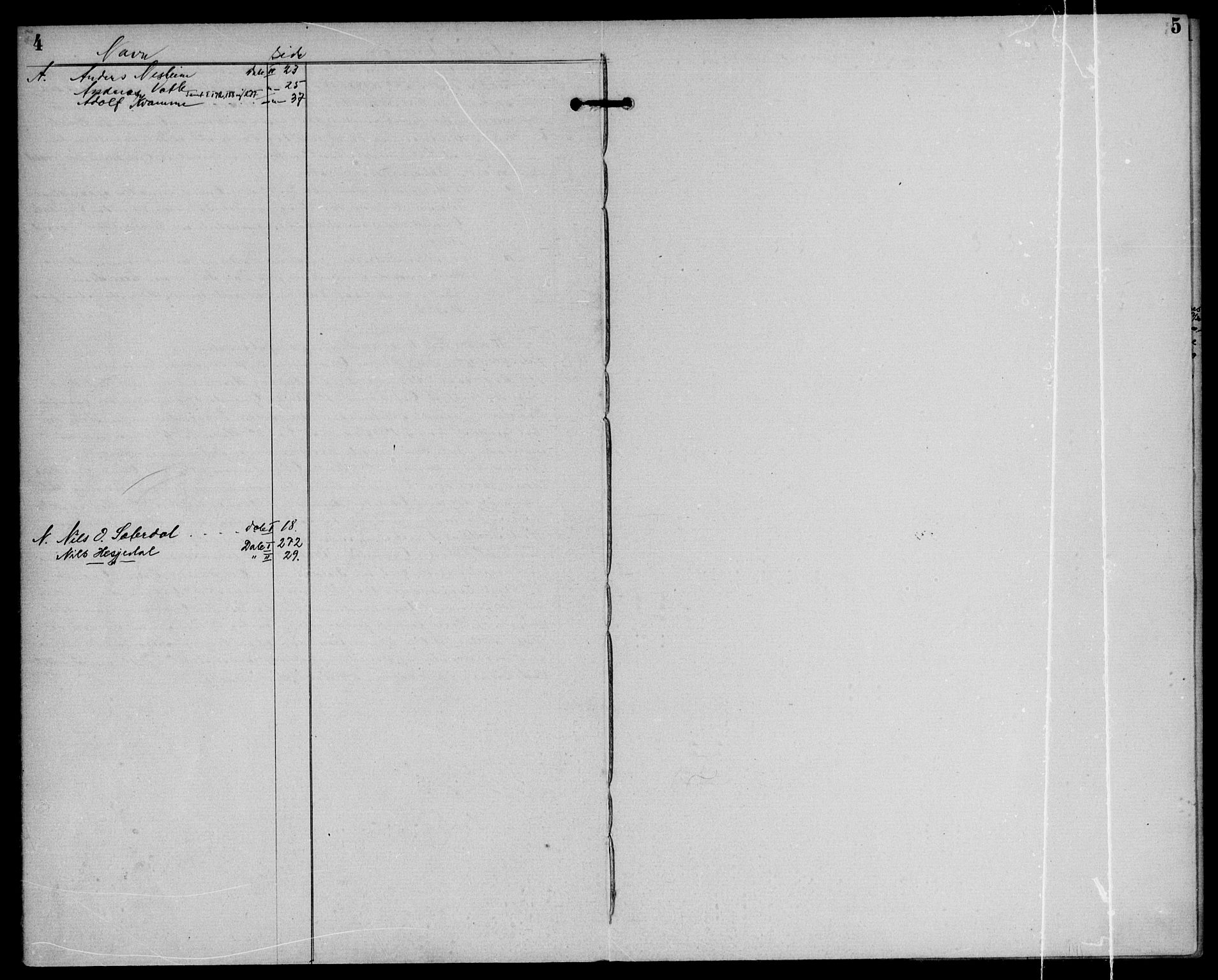 Nordhordland sorenskrivar, SAB/A-2901/1/G/Ga/Gaaa/L0030: Panteregister nr. II.A.a.30, 1893-1952, s. 4-5
