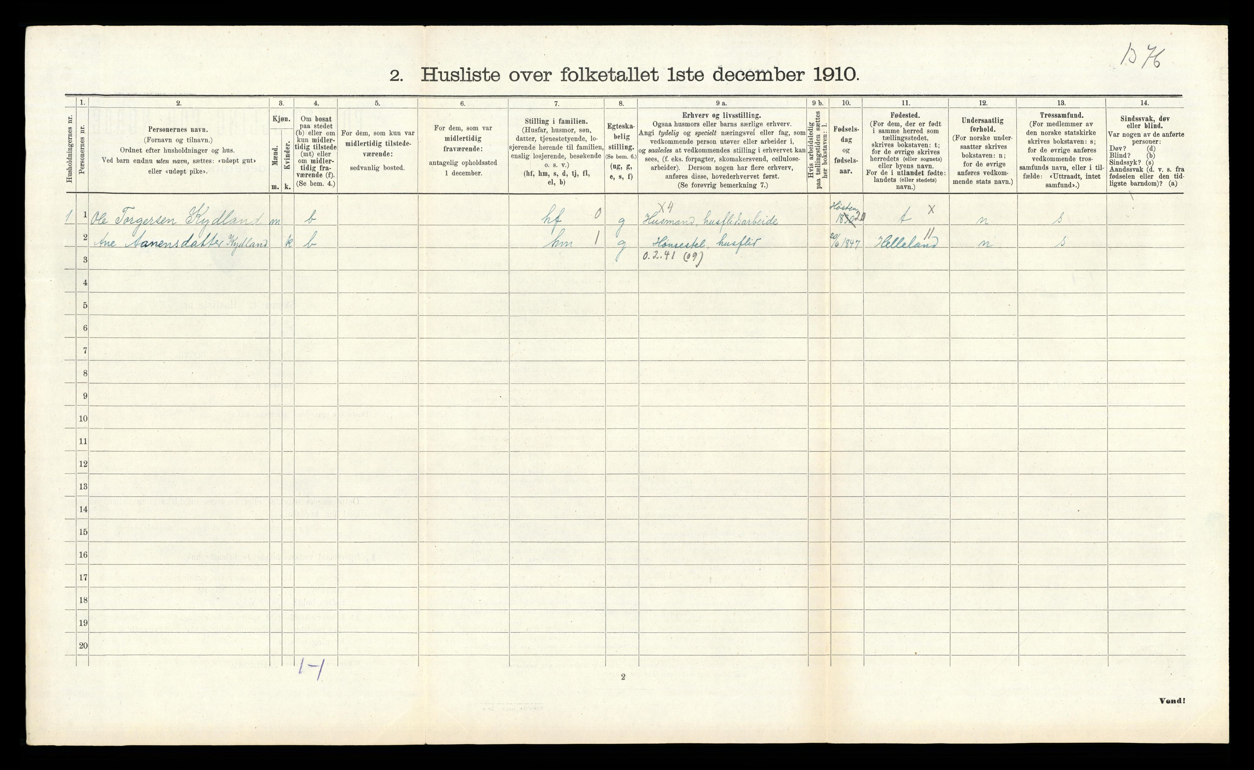 RA, Folketelling 1910 for 1122 Gjesdal herred, 1910, s. 383