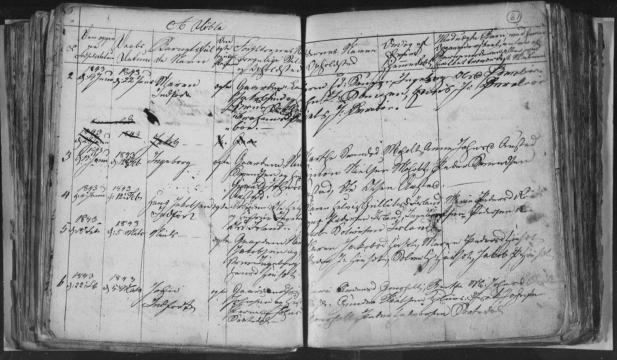 Siljan kirkebøker, AV/SAKO-A-300/G/Ga/L0001: Klokkerbok nr. 1, 1827-1847, s. 81