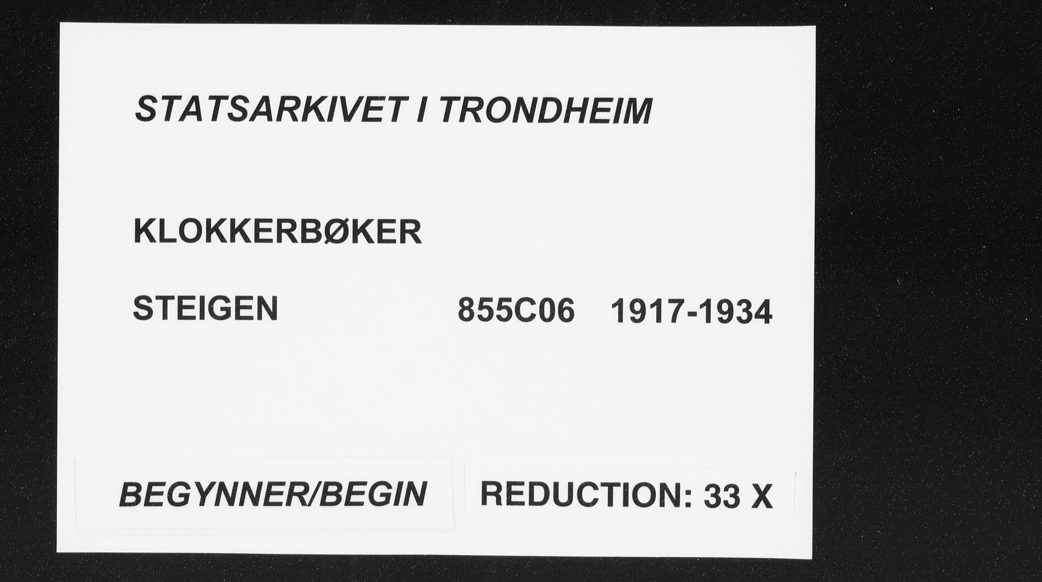 Ministerialprotokoller, klokkerbøker og fødselsregistre - Nordland, AV/SAT-A-1459/855/L0817: Klokkerbok nr. 855C06, 1917-1934