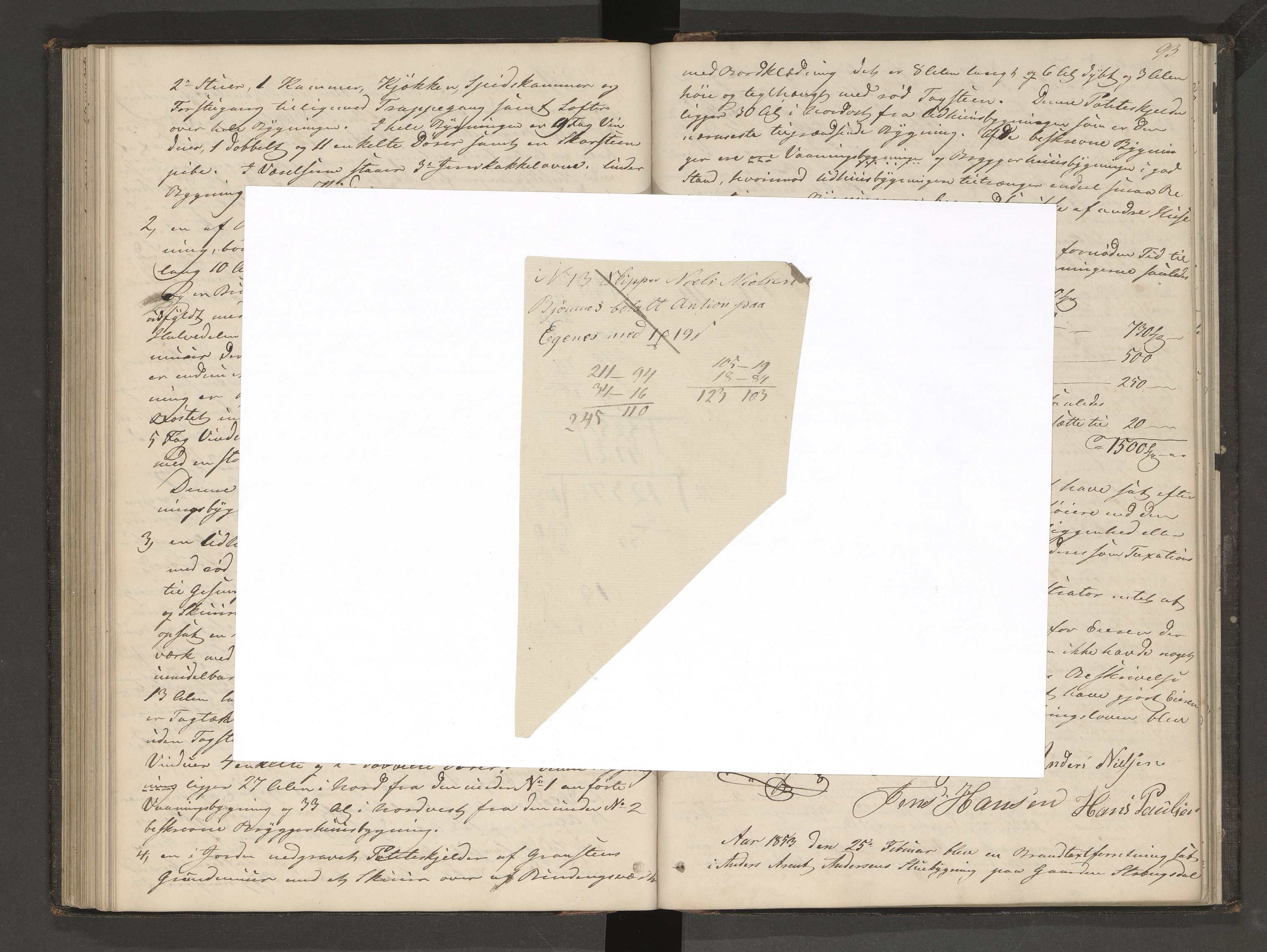 Nøtterøy lensmannskontor, AV/SAKO-A-540/Y/Yg/Yga/L0001: Branntakstprotokoll, 1846-1855, s. 93
