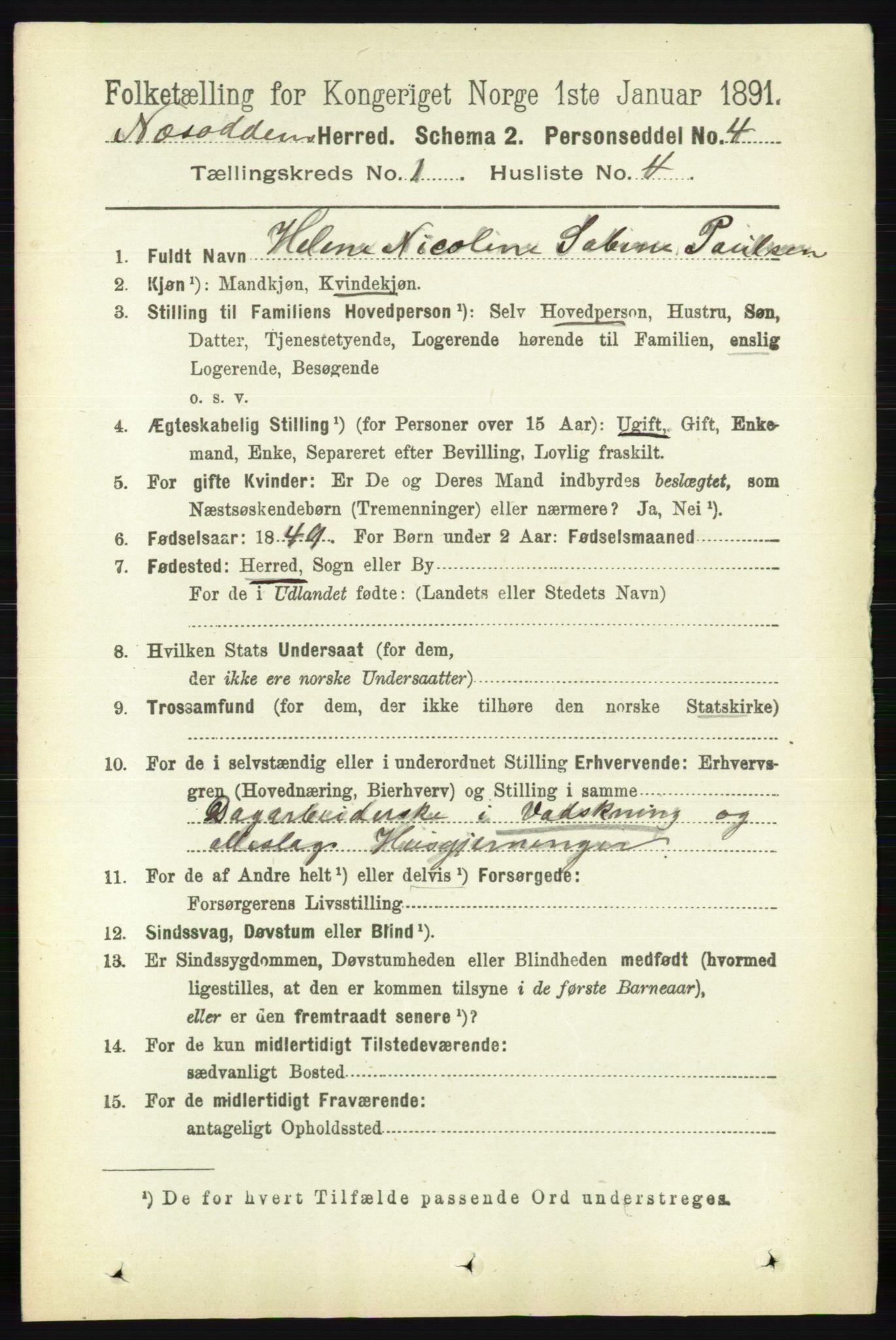 RA, Folketelling 1891 for 0216 Nesodden herred, 1891, s. 110