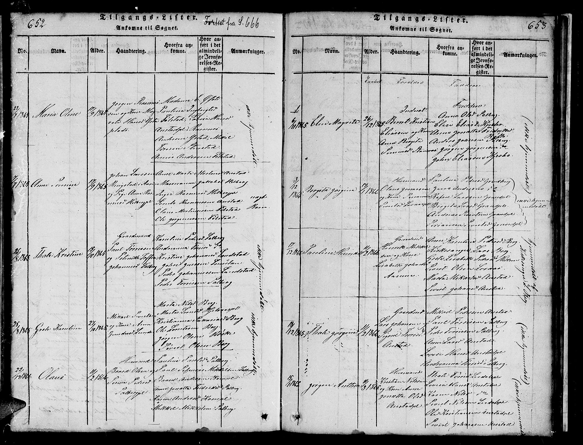 Ministerialprotokoller, klokkerbøker og fødselsregistre - Nord-Trøndelag, AV/SAT-A-1458/731/L0310: Klokkerbok nr. 731C01, 1816-1874, s. 652-653