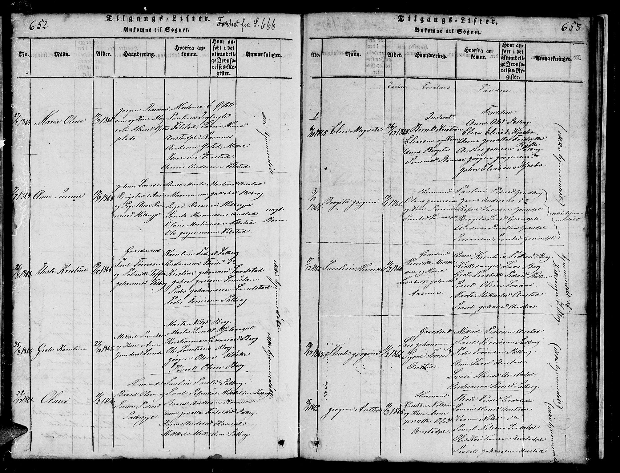 Ministerialprotokoller, klokkerbøker og fødselsregistre - Nord-Trøndelag, SAT/A-1458/731/L0310: Klokkerbok nr. 731C01, 1816-1874, s. 652-653