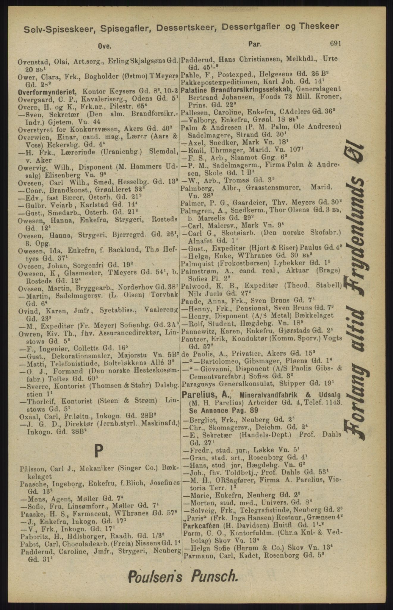 Kristiania/Oslo adressebok, PUBL/-, 1904, s. 691