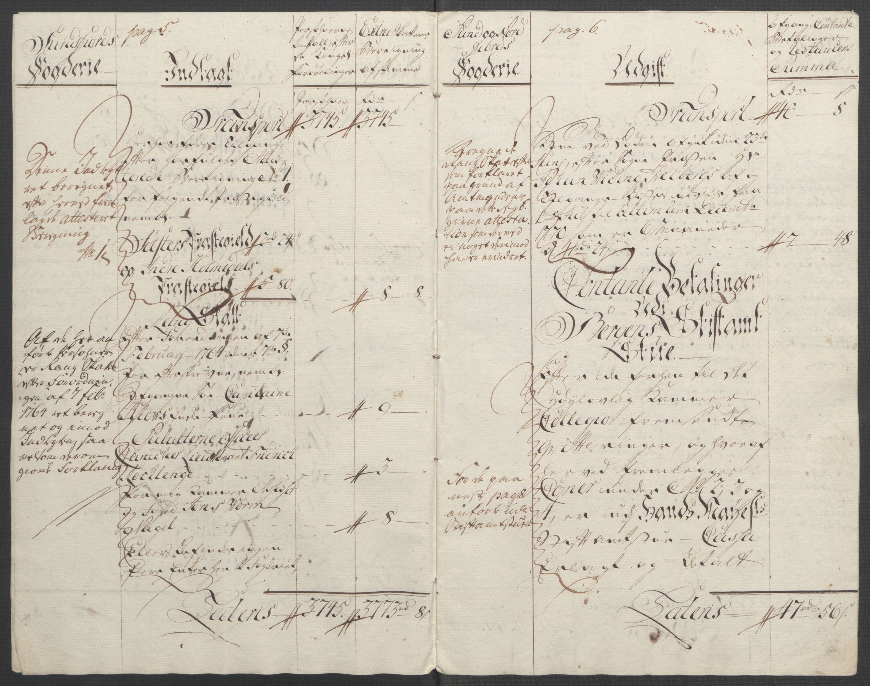 Rentekammeret inntil 1814, Reviderte regnskaper, Fogderegnskap, AV/RA-EA-4092/R53/L3550: Ekstraskatten Sunn- og Nordfjord, 1762-1771, s. 294