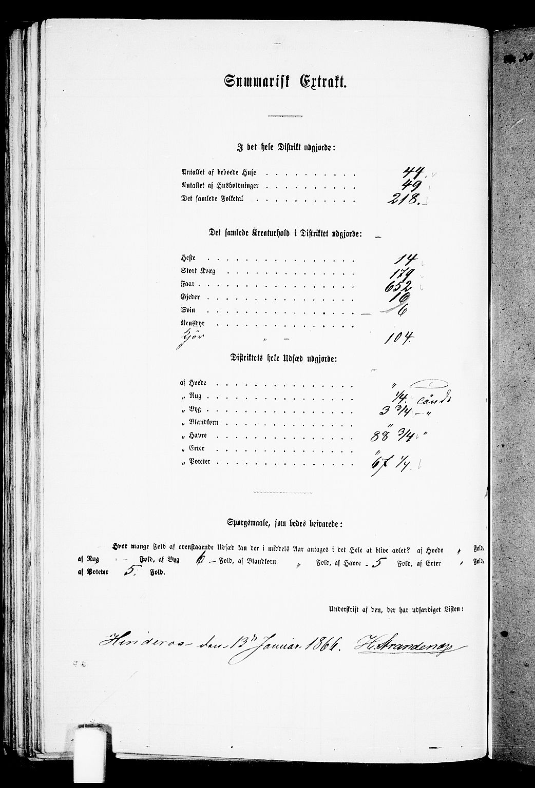 RA, Folketelling 1865 for 1139P Nedstrand prestegjeld, 1865, s. 64
