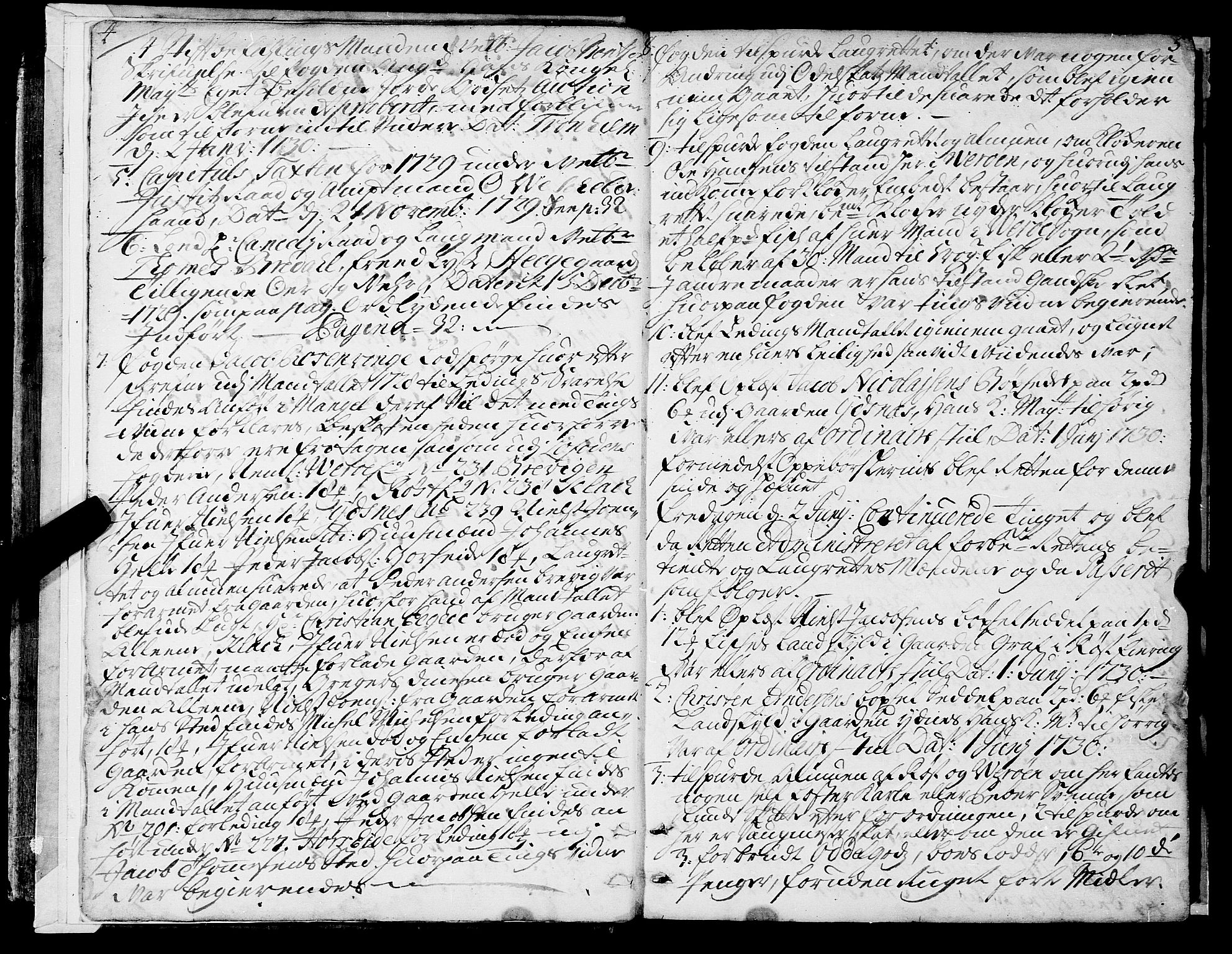 Lofoten sorenskriveri, AV/SAT-A-0017/1/1/1A/L0004: Tingbok, 1730-1797, s. 4-5