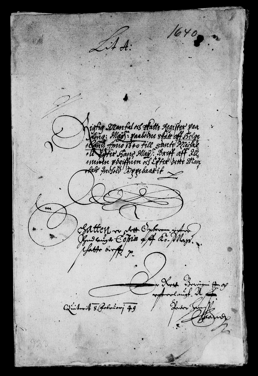 Rentekammeret inntil 1814, Reviderte regnskaper, Lensregnskaper, RA/EA-5023/R/Rb/Rbz/L0032: Nordlandenes len, 1640-1644