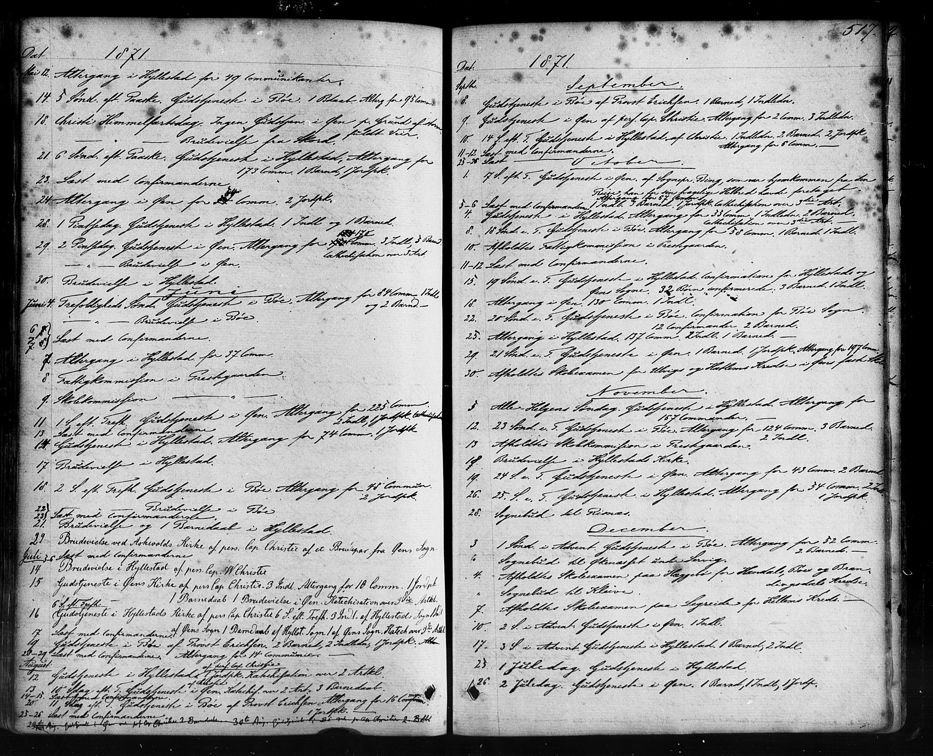 Hyllestad sokneprestembete, AV/SAB-A-80401: Ministerialbok nr. A 1, 1861-1886, s. 517
