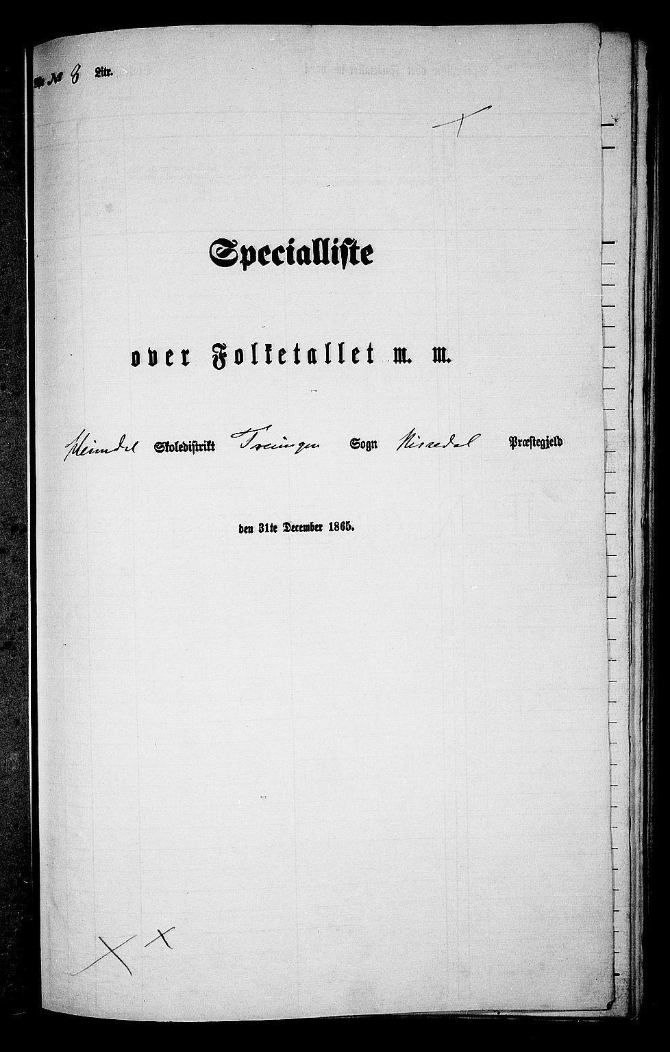 RA, Folketelling 1865 for 0830P Nissedal prestegjeld, 1865, s. 67
