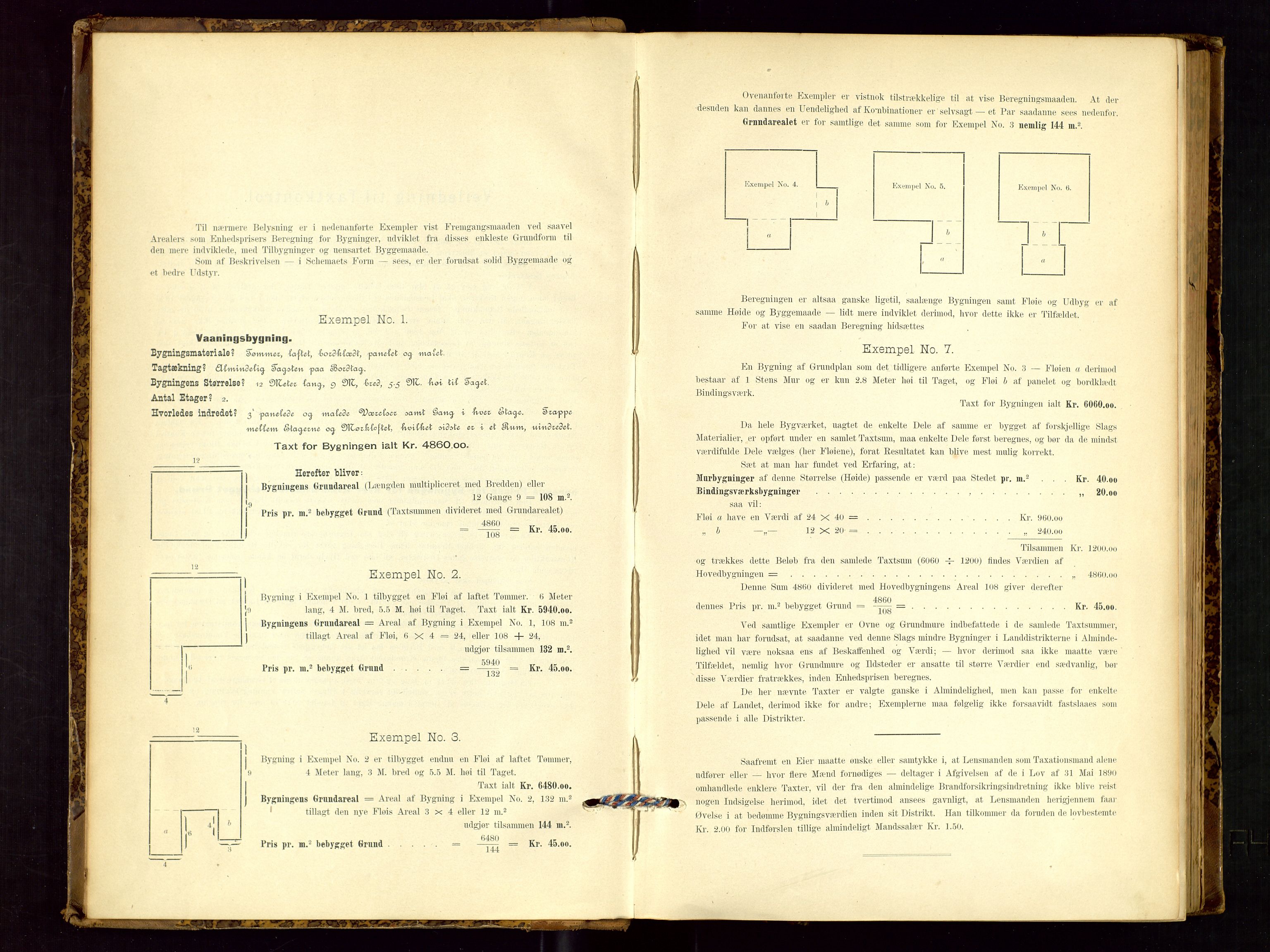 Høyland/Sandnes lensmannskontor, AV/SAST-A-100166/Gob/L0001: "Brandtaxtprotokol", 1890-1913