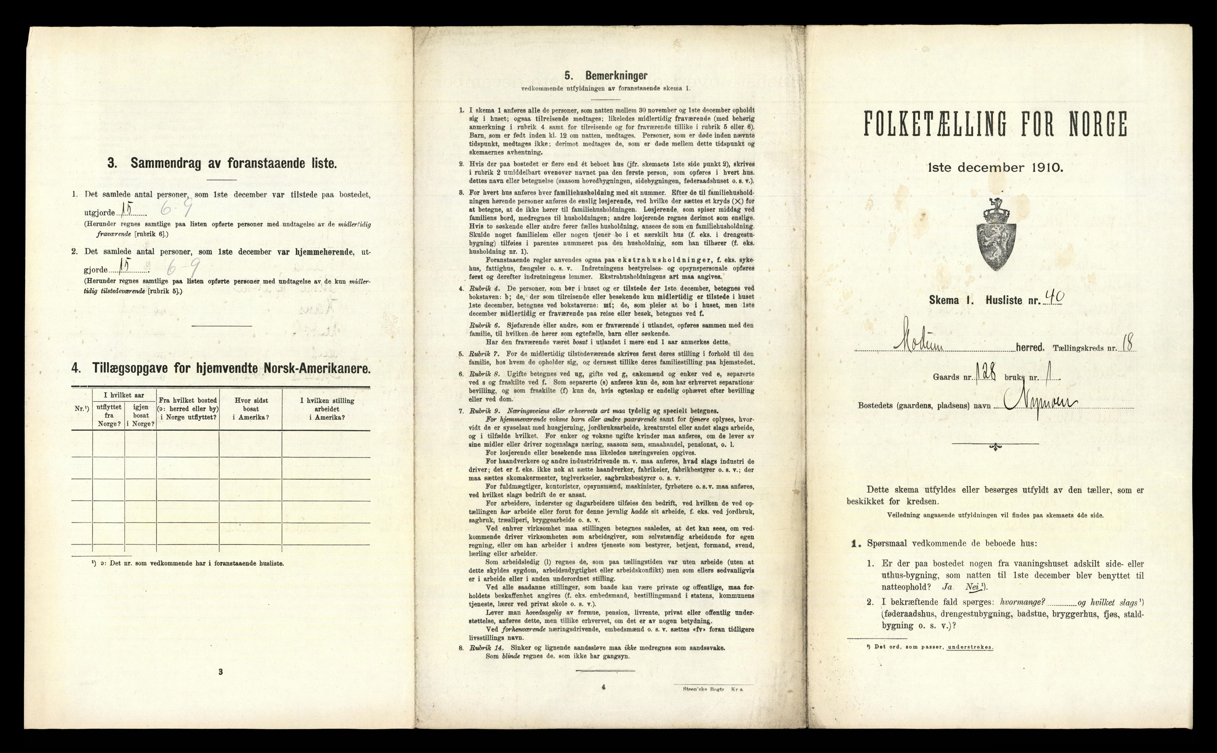 RA, Folketelling 1910 for 0623 Modum herred, 1910, s. 3102