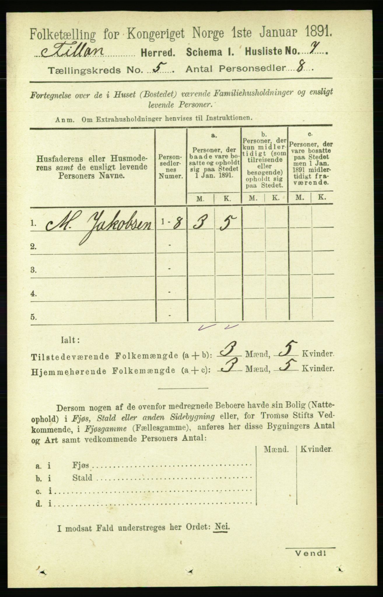 RA, Folketelling 1891 for 1616 Fillan herred, 1891, s. 962