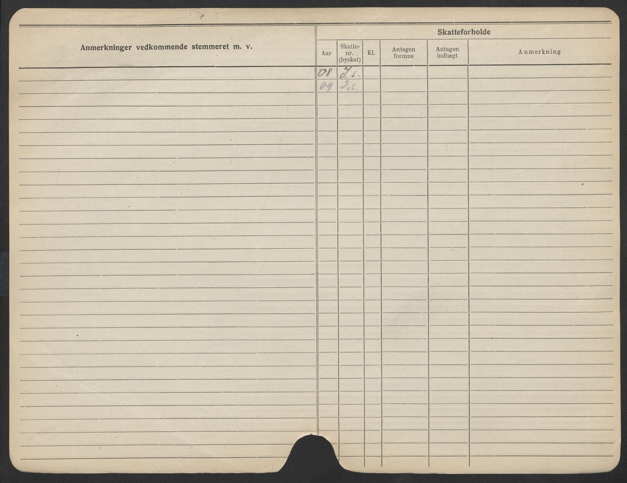 Oslo folkeregister, Registerkort, SAO/A-11715/F/Fa/Fac/L0012: Kvinner, 1906-1914, s. 101b