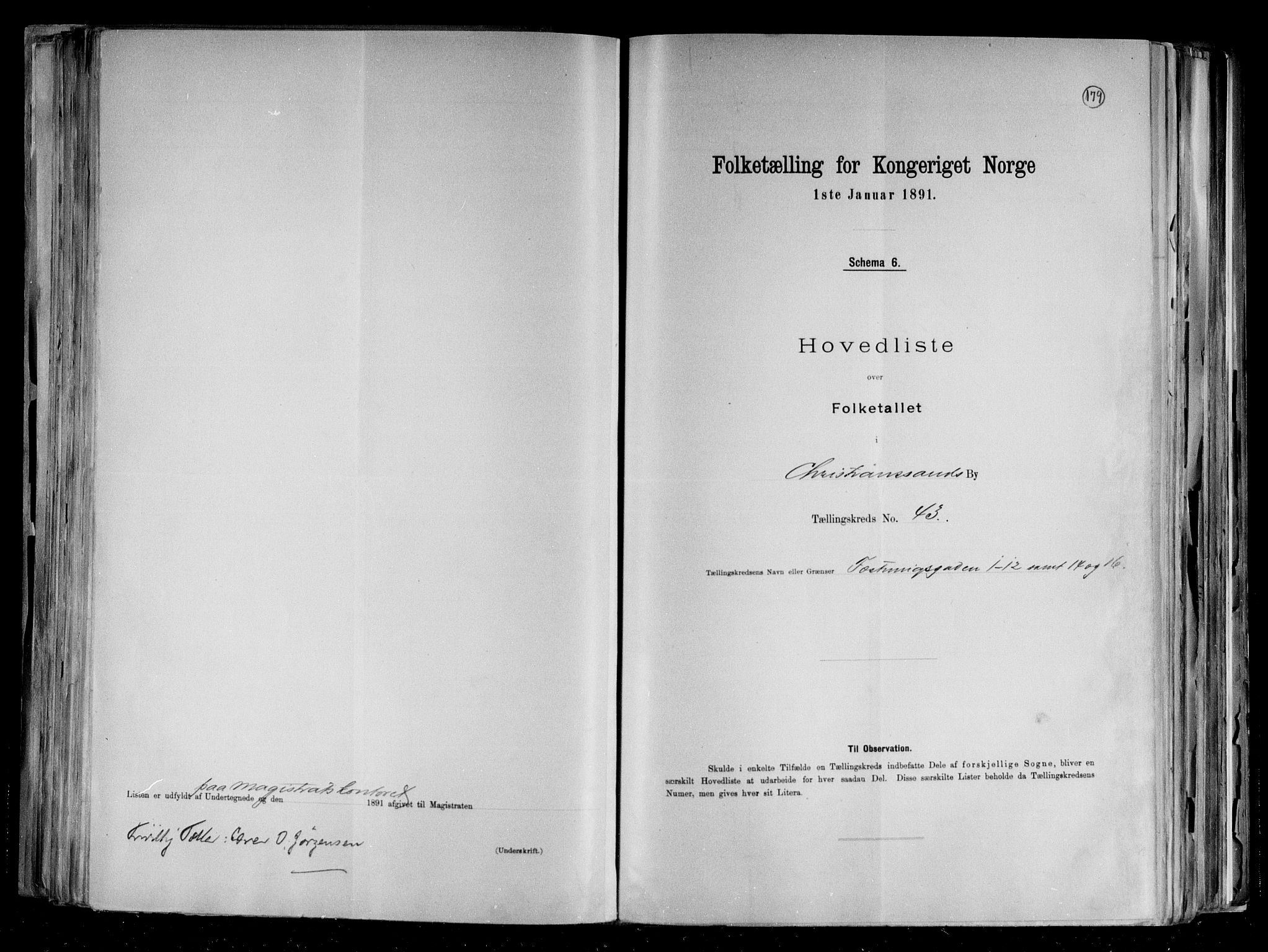 RA, Folketelling 1891 for 1001 Kristiansand kjøpstad, 1891, s. 89