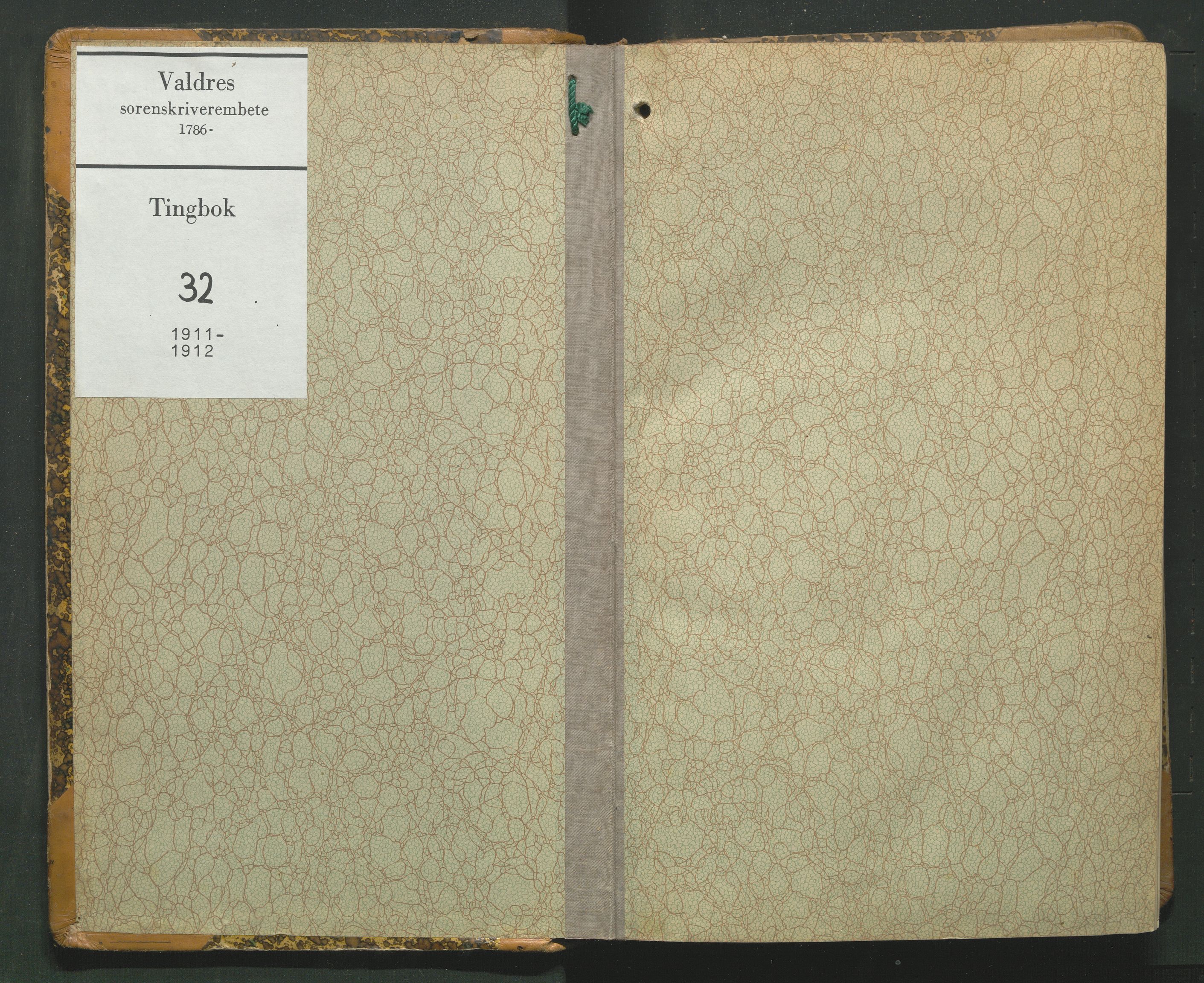 Valdres sorenskriveri, SAH/TING-016/G/Gb/L0032: Tingbok, 1911-1912
