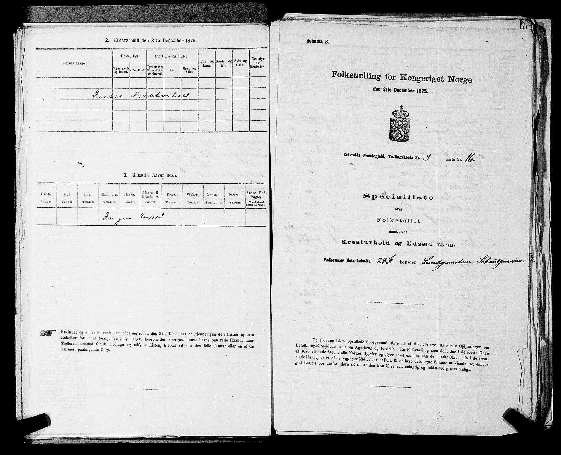 RA, Folketelling 1875 for 0237P Eidsvoll prestegjeld, 1875, s. 1381