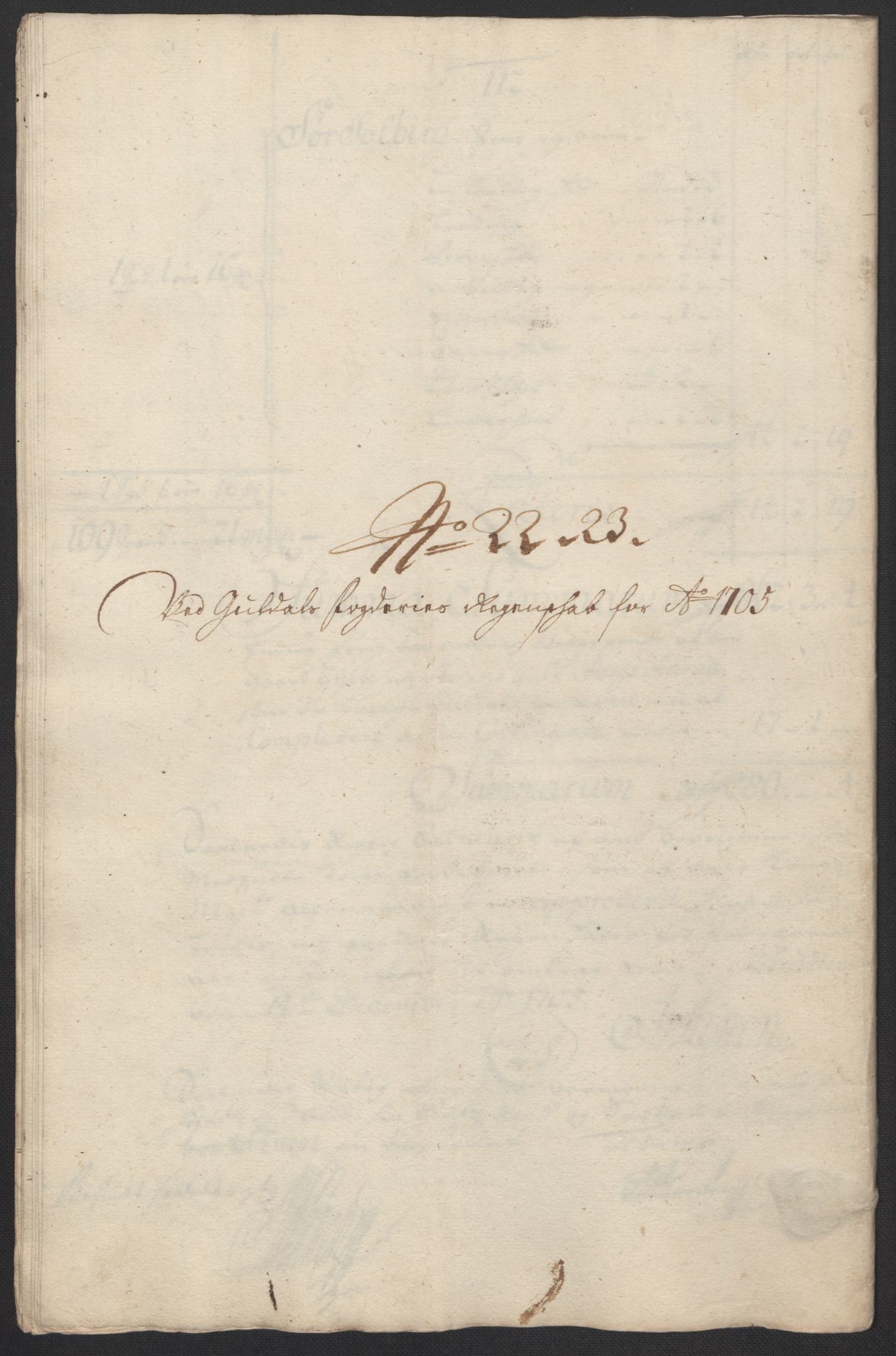 Rentekammeret inntil 1814, Reviderte regnskaper, Fogderegnskap, RA/EA-4092/R60/L3955: Fogderegnskap Orkdal og Gauldal, 1705, s. 426