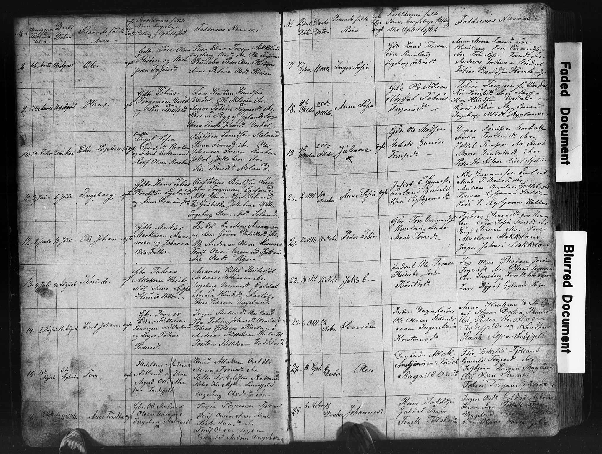 Fjotland sokneprestkontor, AV/SAK-1111-0010/F/Fb/L0003: Klokkerbok nr. B 3, 1872-1924, s. 6