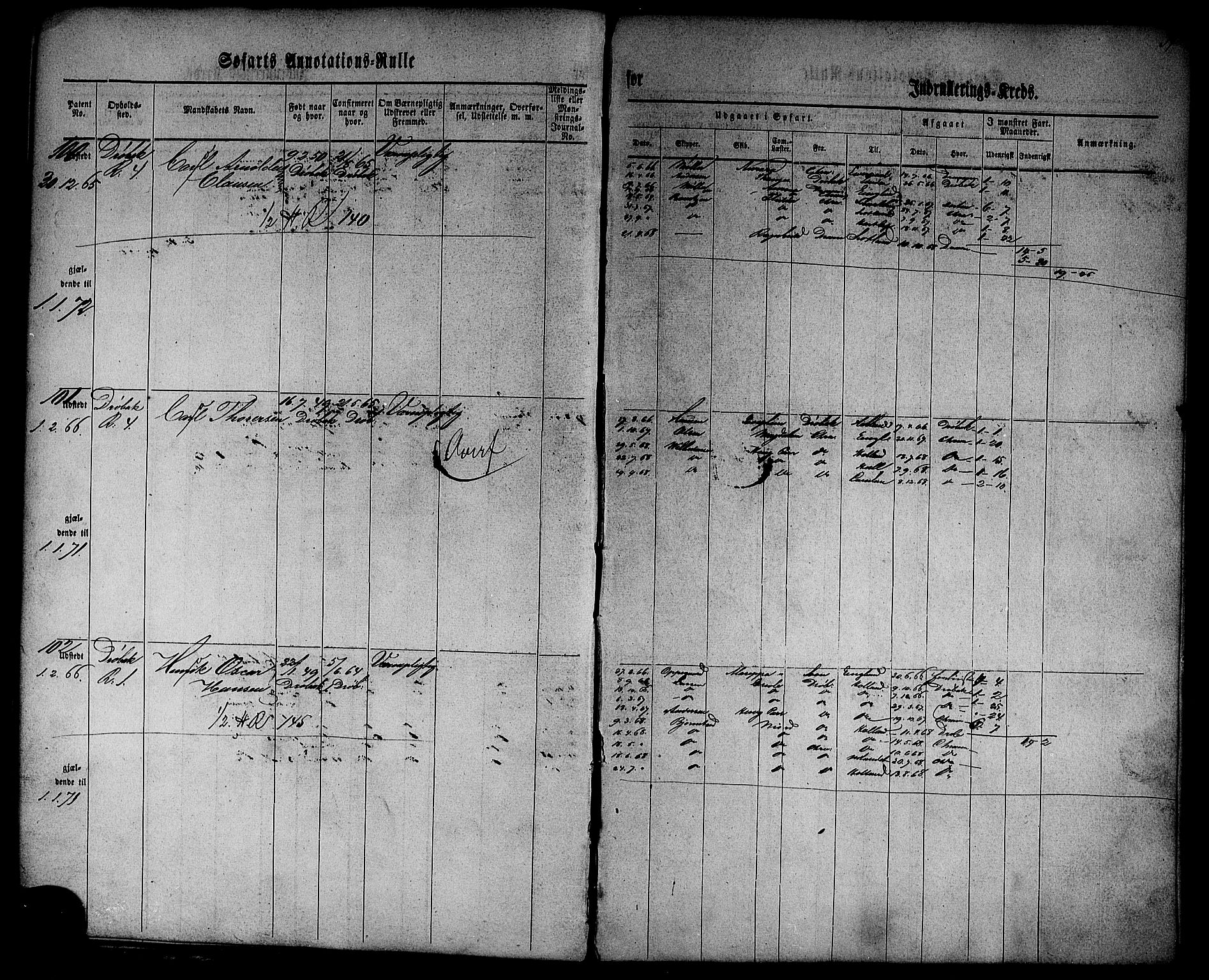 Drøbak mønstringskontor, SAO/A-10569f/F/Fc/Fca/L0001: Patent nr. 1-273, 1860, s. 37