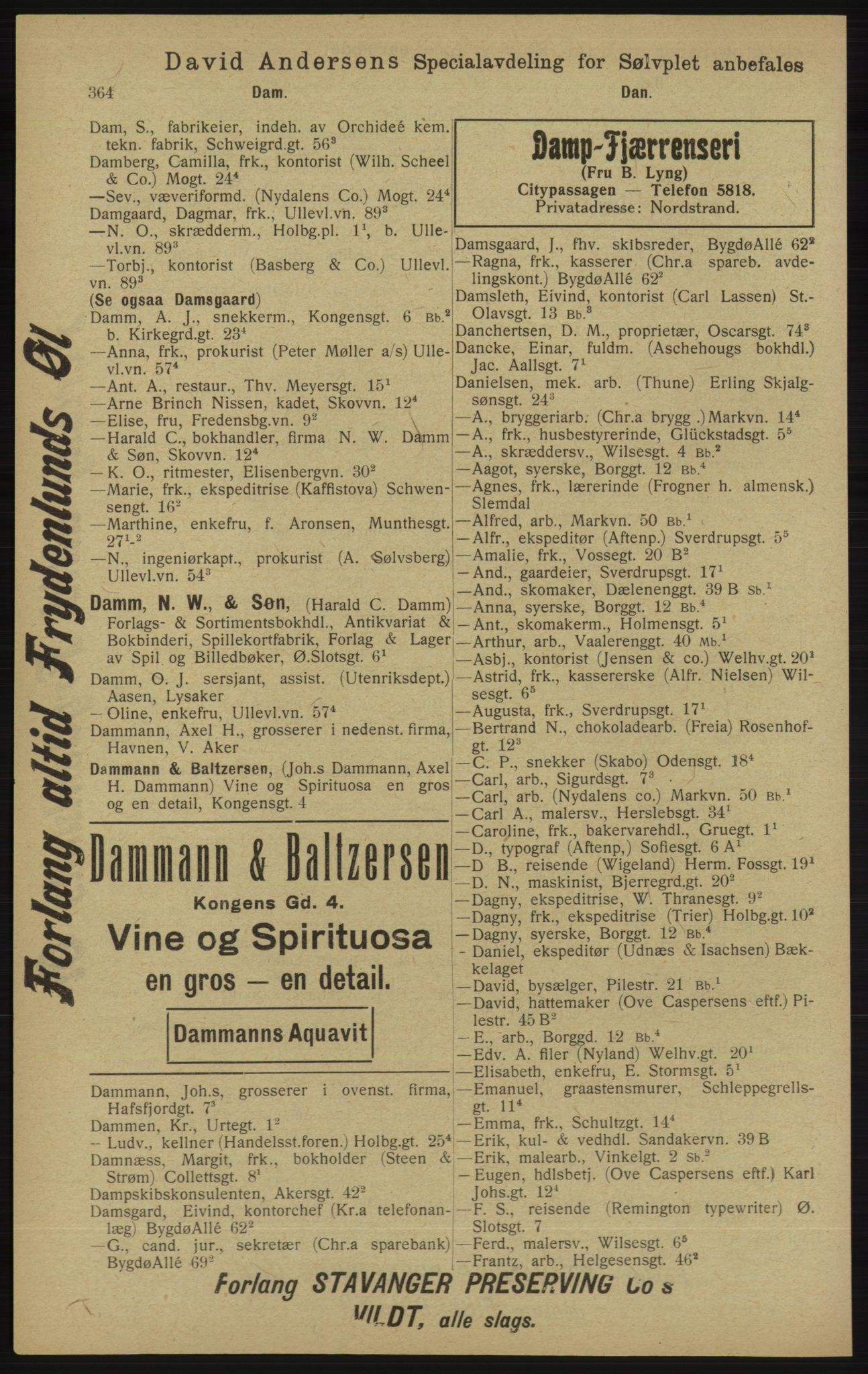 Kristiania/Oslo adressebok, PUBL/-, 1913, s. 376