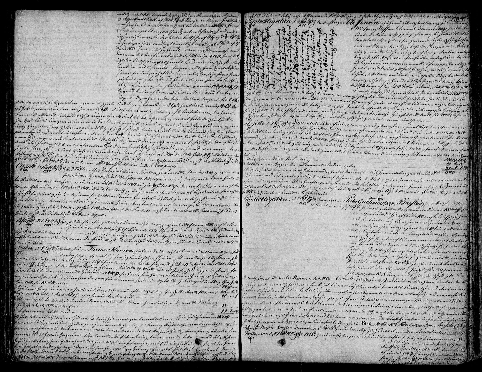Øvre Romerike sorenskriveri, SAO/A-10649/G/Gb/L0007: Pantebok nr. 7, 1820-1829, s. 393