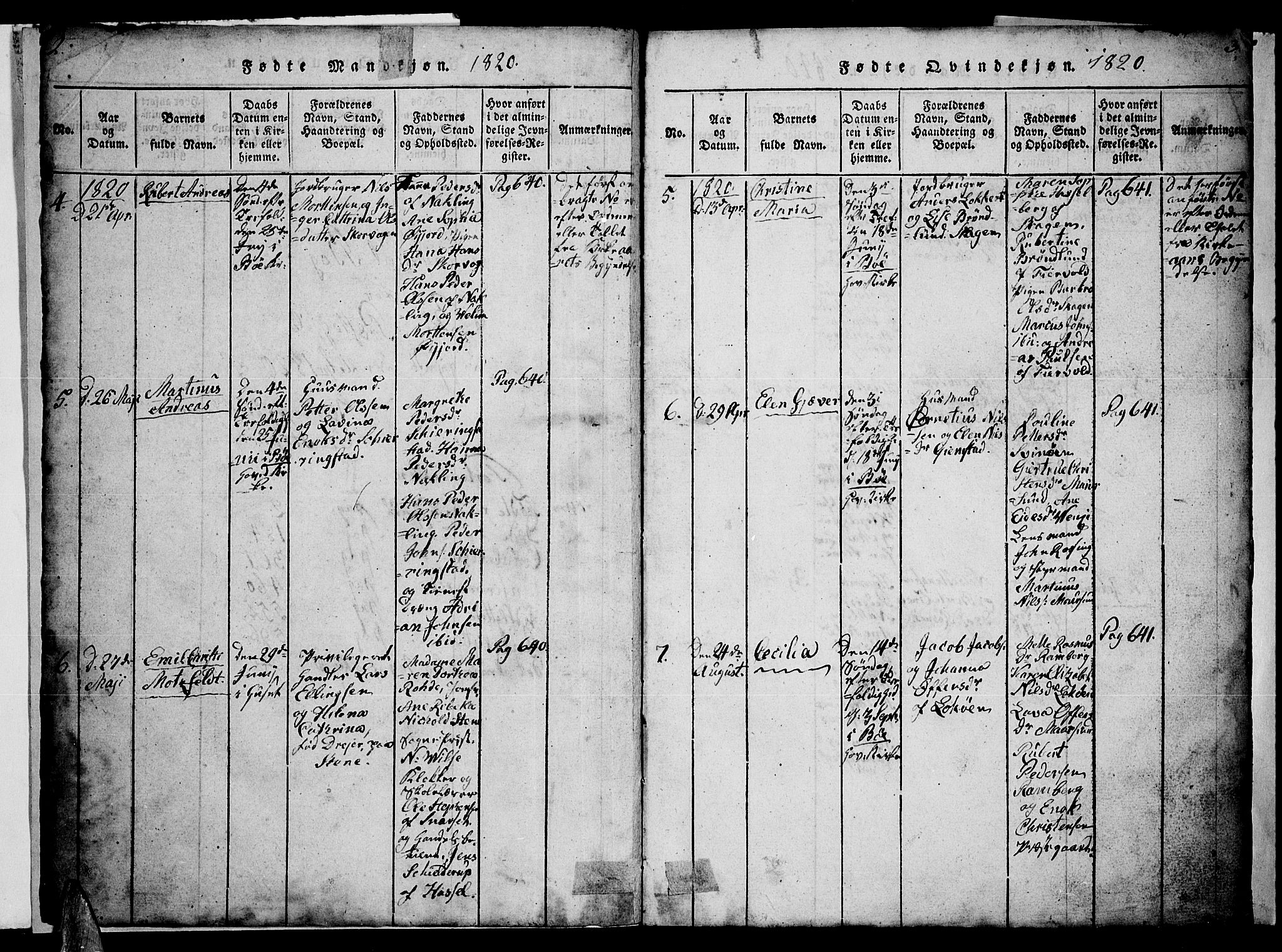Ministerialprotokoller, klokkerbøker og fødselsregistre - Nordland, SAT/A-1459/891/L1312: Klokkerbok nr. 891C01, 1820-1856, s. 2-3