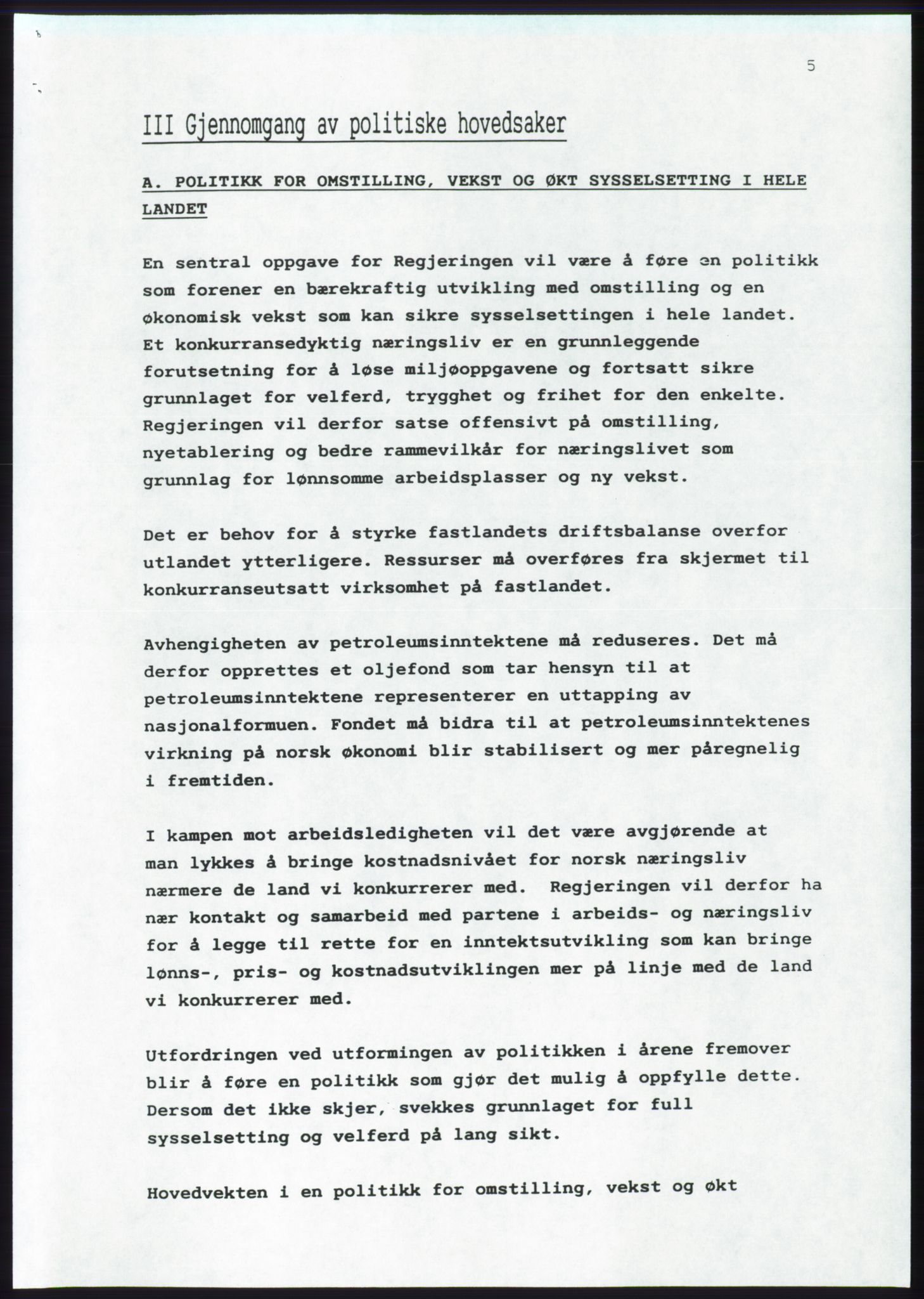 Forhandlingsmøtene 1989 mellom Høyre, KrF og Senterpartiet om dannelse av regjering, RA/PA-0697/A/L0001: Forhandlingsprotokoll med vedlegg, 1989, s. 533